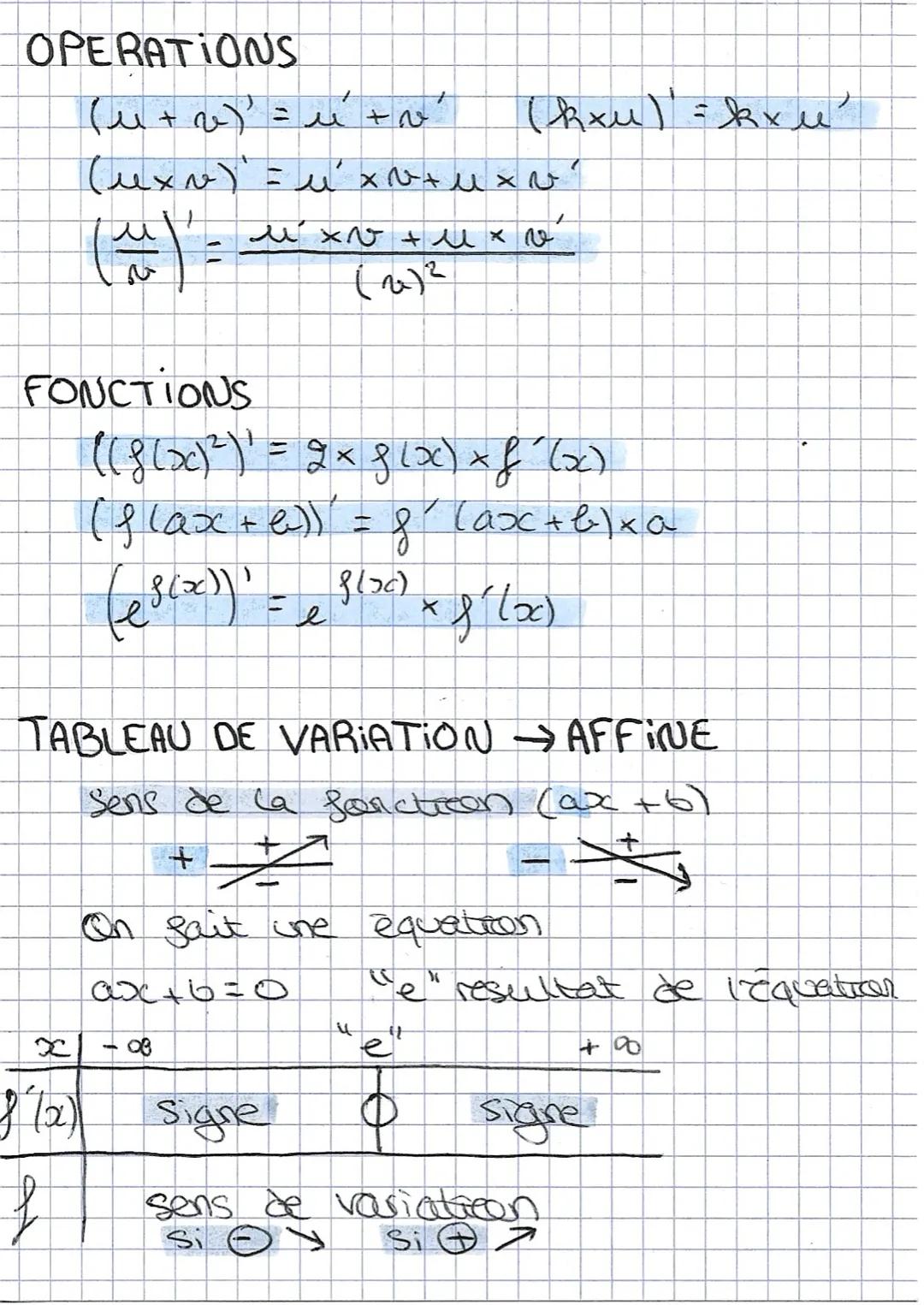 maths
dérivation
TENGENTE
Ta
y=8(x)
8(a)=nYA/
A
a=XA
Formule tengente: Ta: y = }
(a)x(x-a) +g(a)
f(a) = coefficient
directeur de la
Tangente
