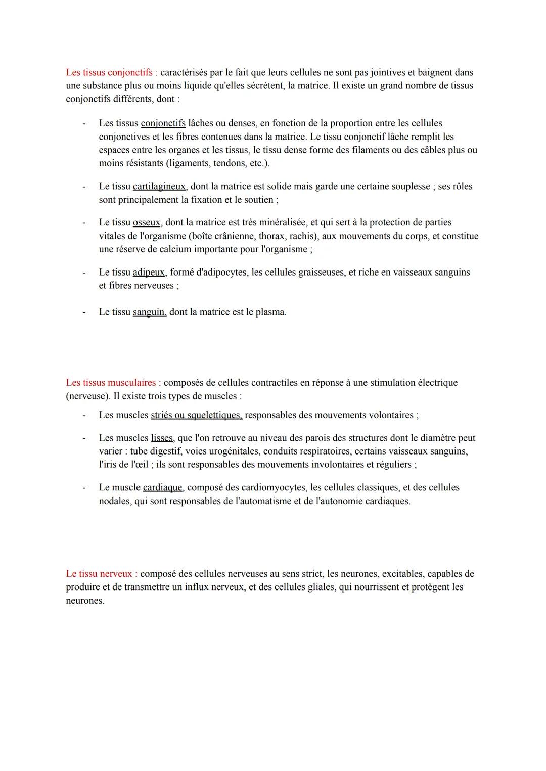 Biologie et Physiopathologie Humaines
ST2S
Pôle 1: Organisation et Fonctionnement Intégré de l'Être Humain
I. Organisation générale et fonct
