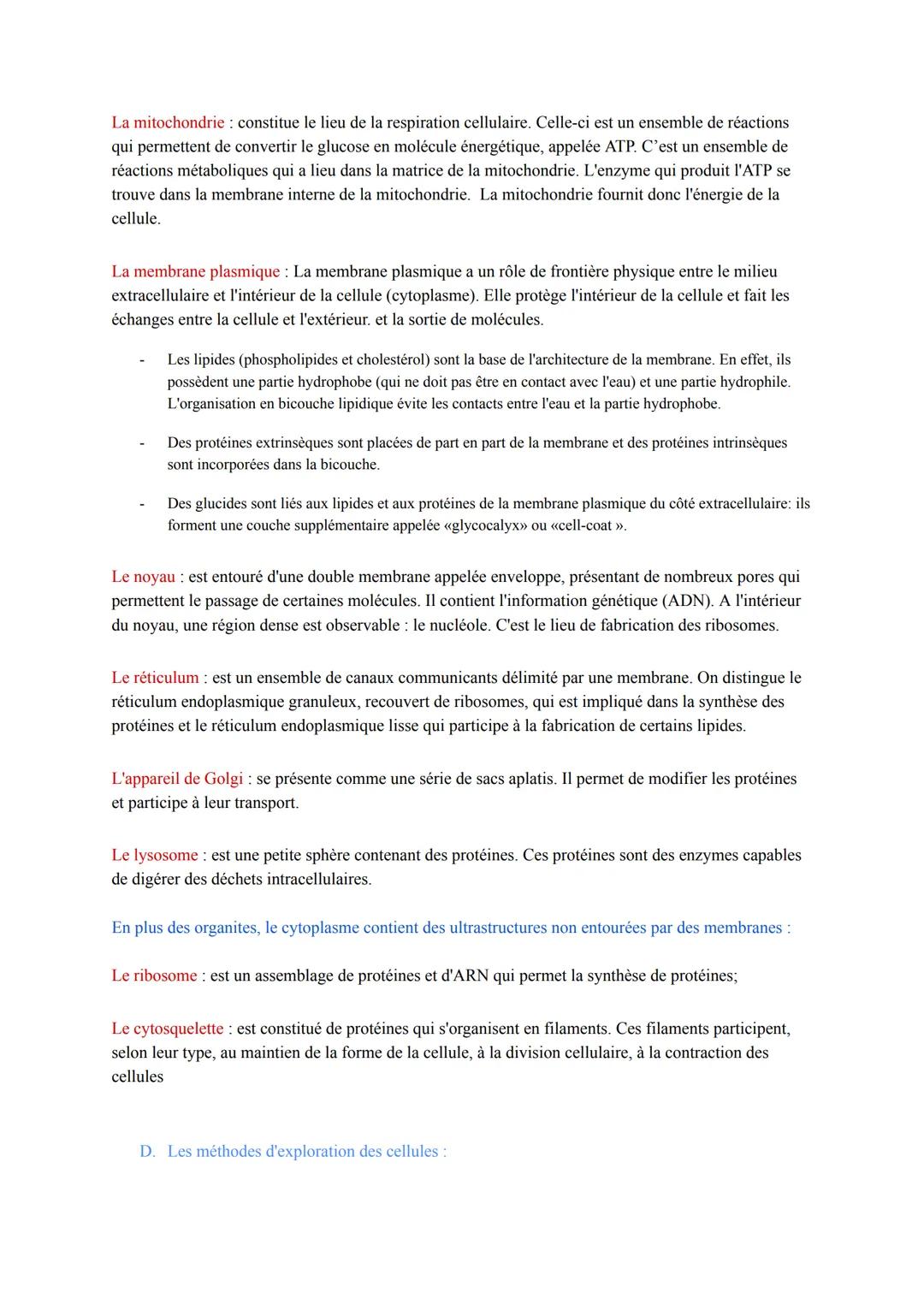 Biologie et Physiopathologie Humaines
ST2S
Pôle 1: Organisation et Fonctionnement Intégré de l'Être Humain
I. Organisation générale et fonct