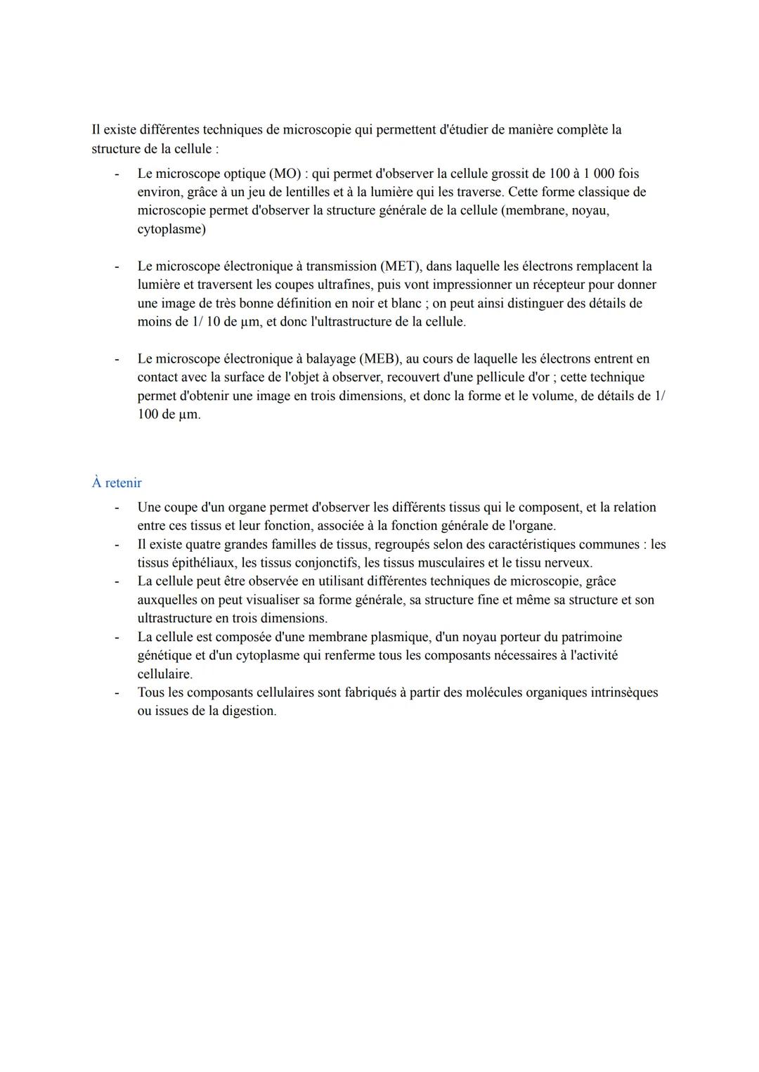Biologie et Physiopathologie Humaines
ST2S
Pôle 1: Organisation et Fonctionnement Intégré de l'Être Humain
I. Organisation générale et fonct
