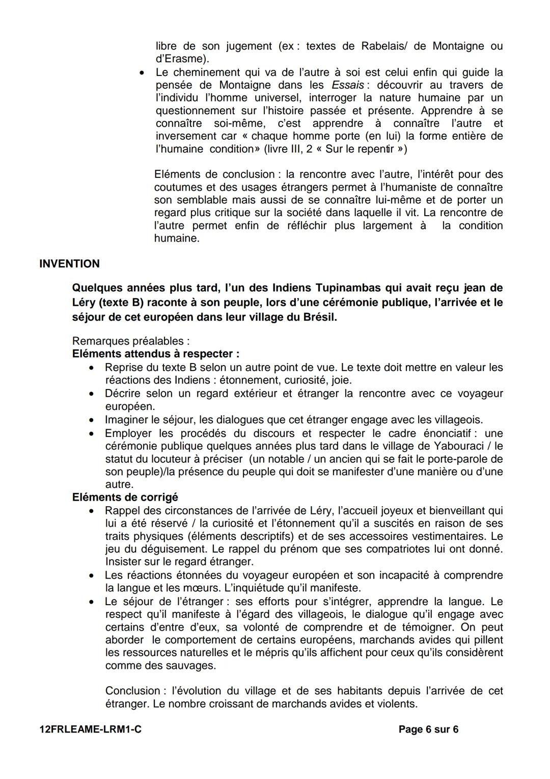 FRANÇAIS-EPREUVE ANTICIPEE - SERIE L
ELEMENTS D'AIDE A LA CORRECTION
REMARQUES GENERALES
Orthographe et langue: Une orthographe très incorre