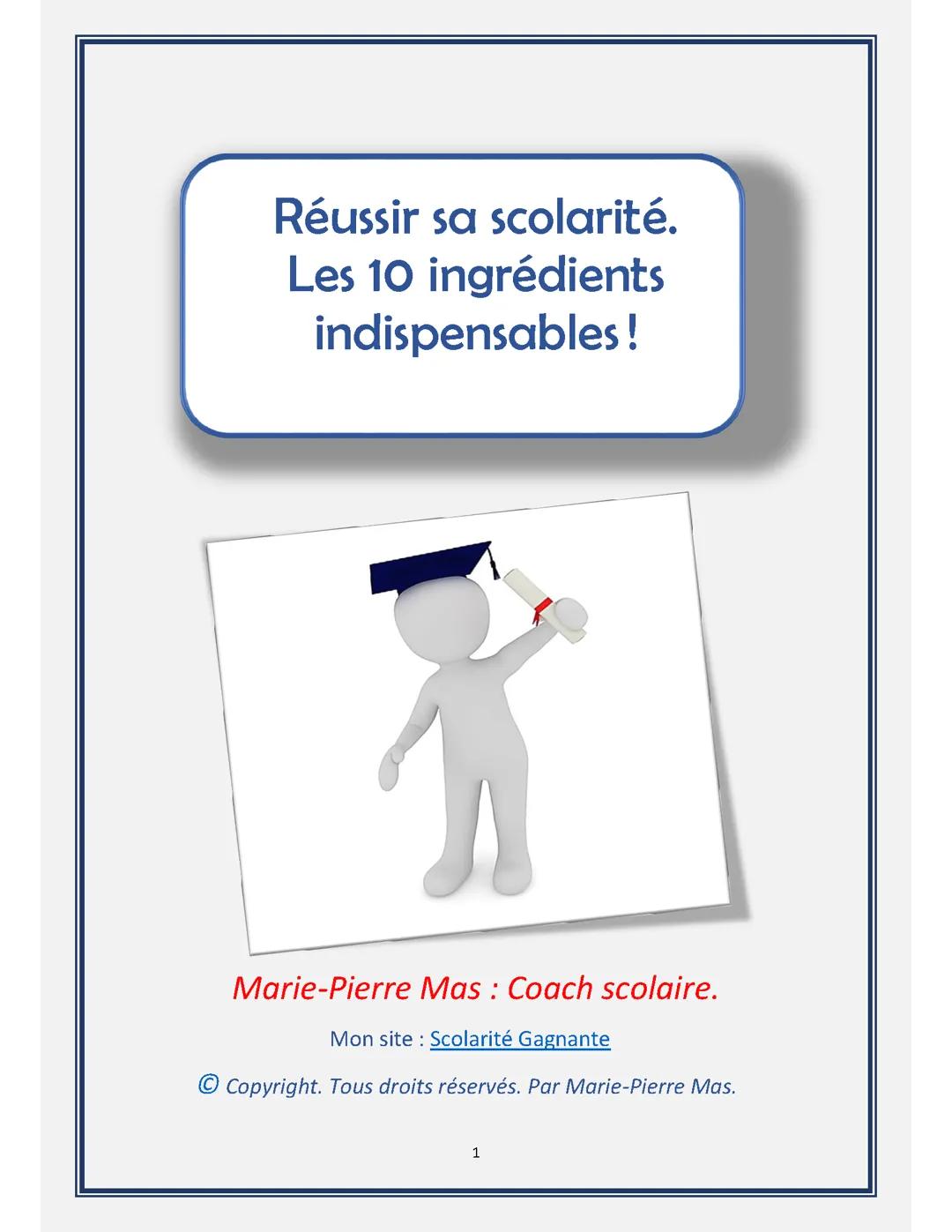 Réussir sa scolarité