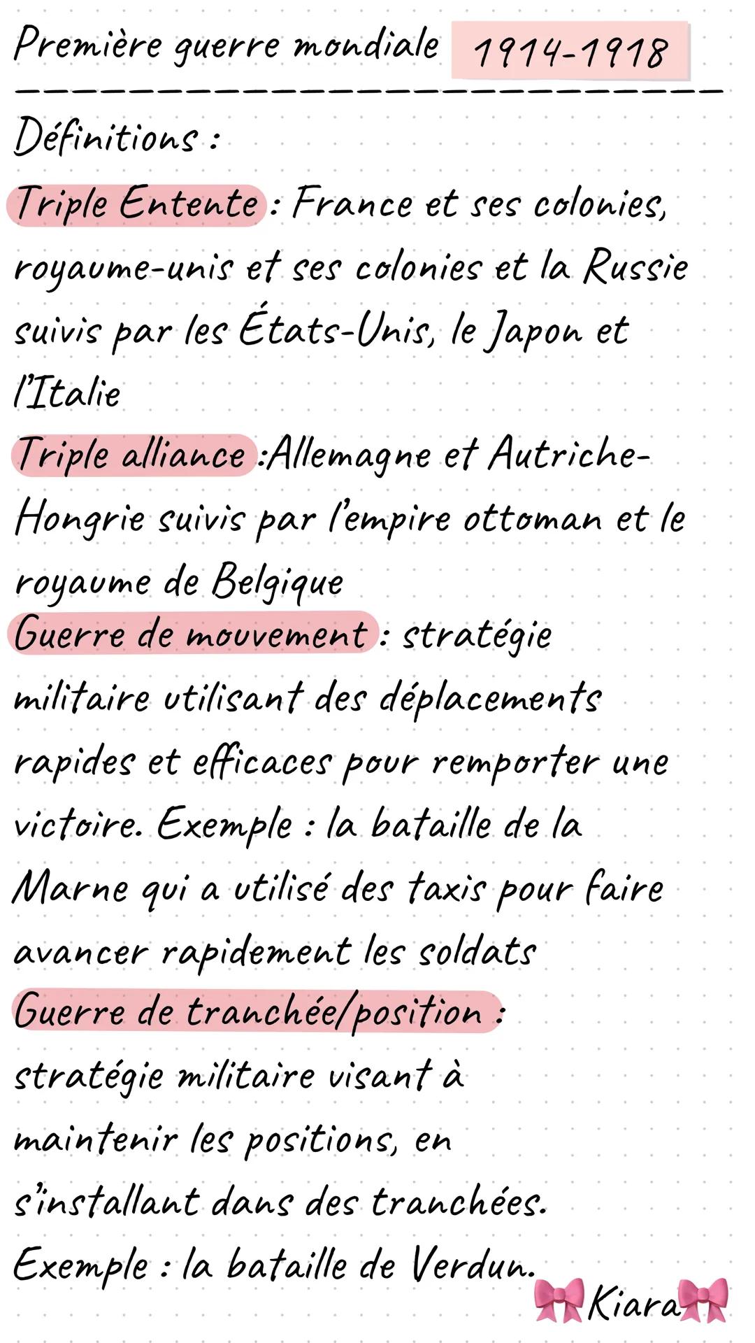 Première guerre mondiale 1914-1918
28 juin 1914: attentat Sarajevo
1914: bataille de la Marne
1915: génocide arménien
Janvier-décembre 1916: