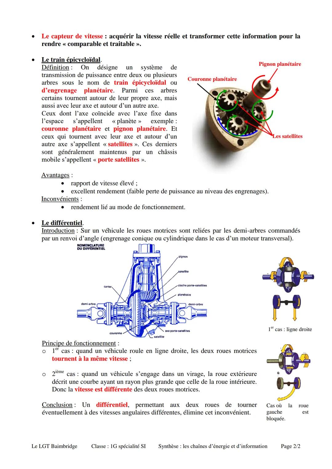 Boimbri
et Technologique
Synthèse la chaîne d'énergie et
d'information
Nom:
Prénom :
Date:
Classe: 1G spécialité SI
Marche/arrêt
Accélératio
