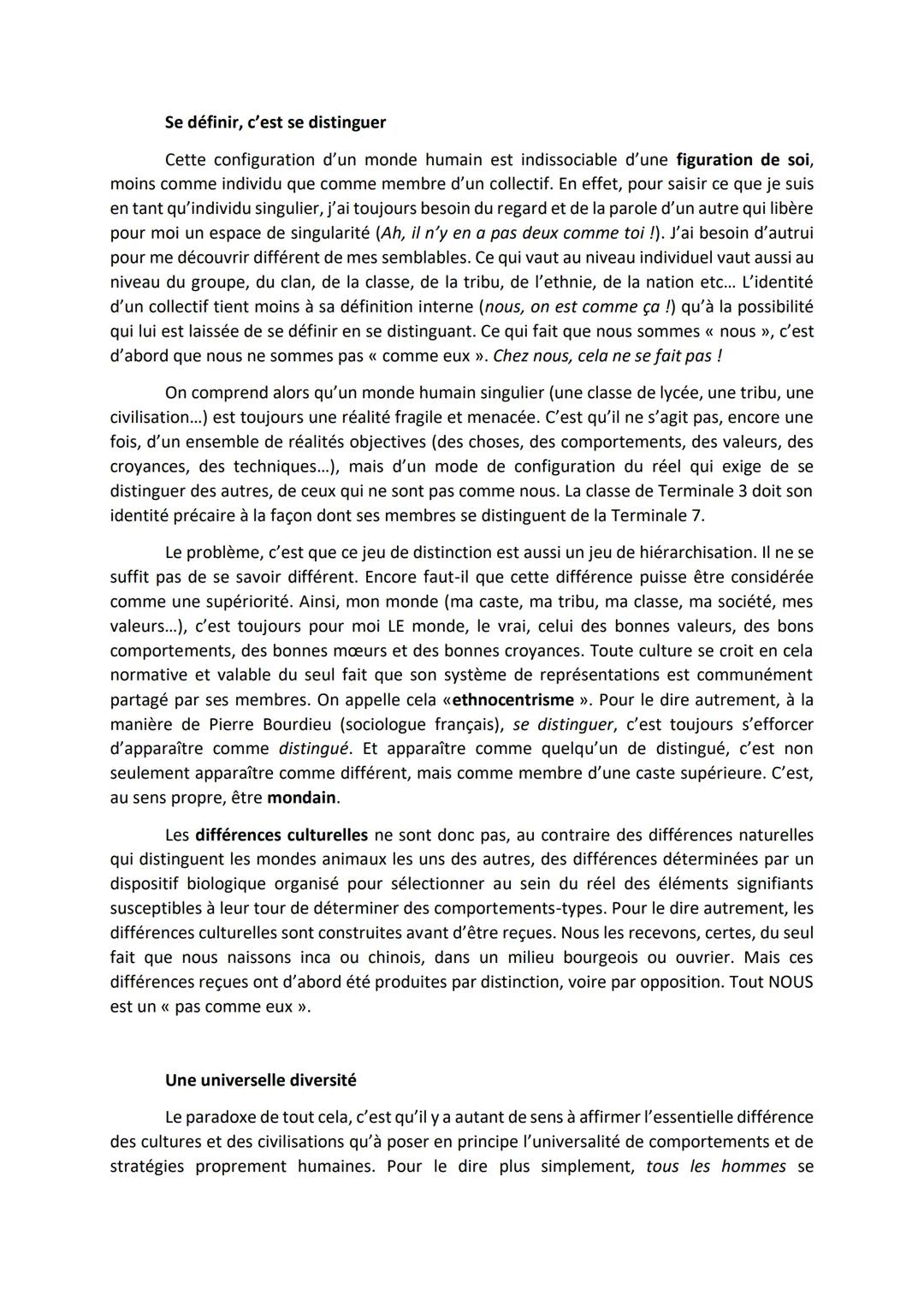 Episode 3: la pluralité des mondes humains
On comprend assez facilement que les animaux n'aient pas en partage le même
monde, parce qu'un m