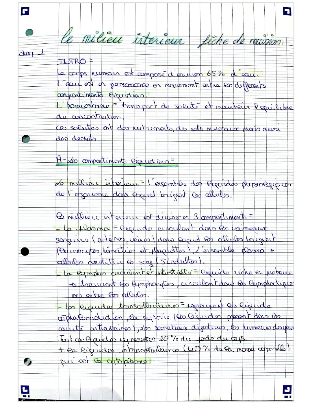 le milieu intérieur, le rein et les xenobiotiques