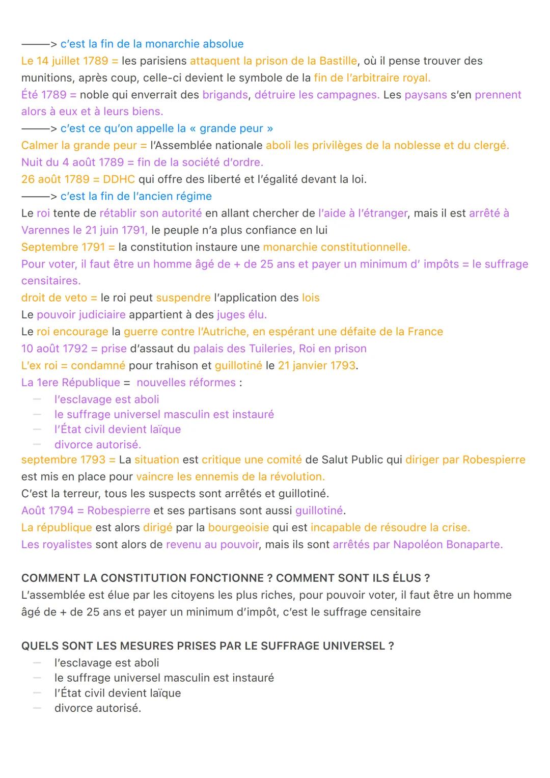 L'Europe bouleversée par la Révolution Française :
DÉFINITIONS:
Révolution : évènements historique au cours duquel l'ordre social et politiq