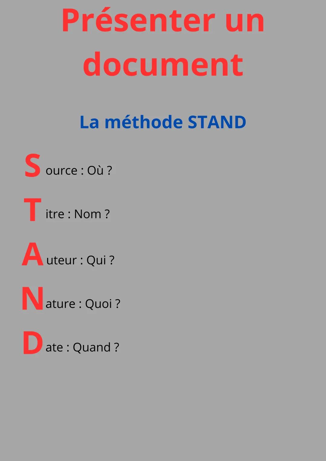 Présenter un document