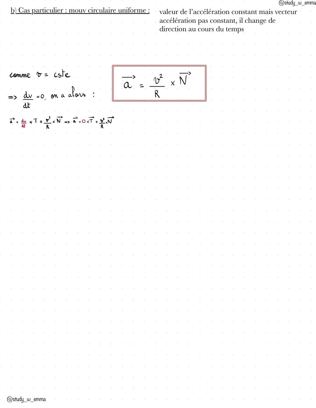 @study_w_emma
CHAP 3. DESCRIPTION D'UN MOUVEMENT
PREREQUIS Rappels de seconde et lère :
Un mouvement dépend d'un référentiel d'étude donc po