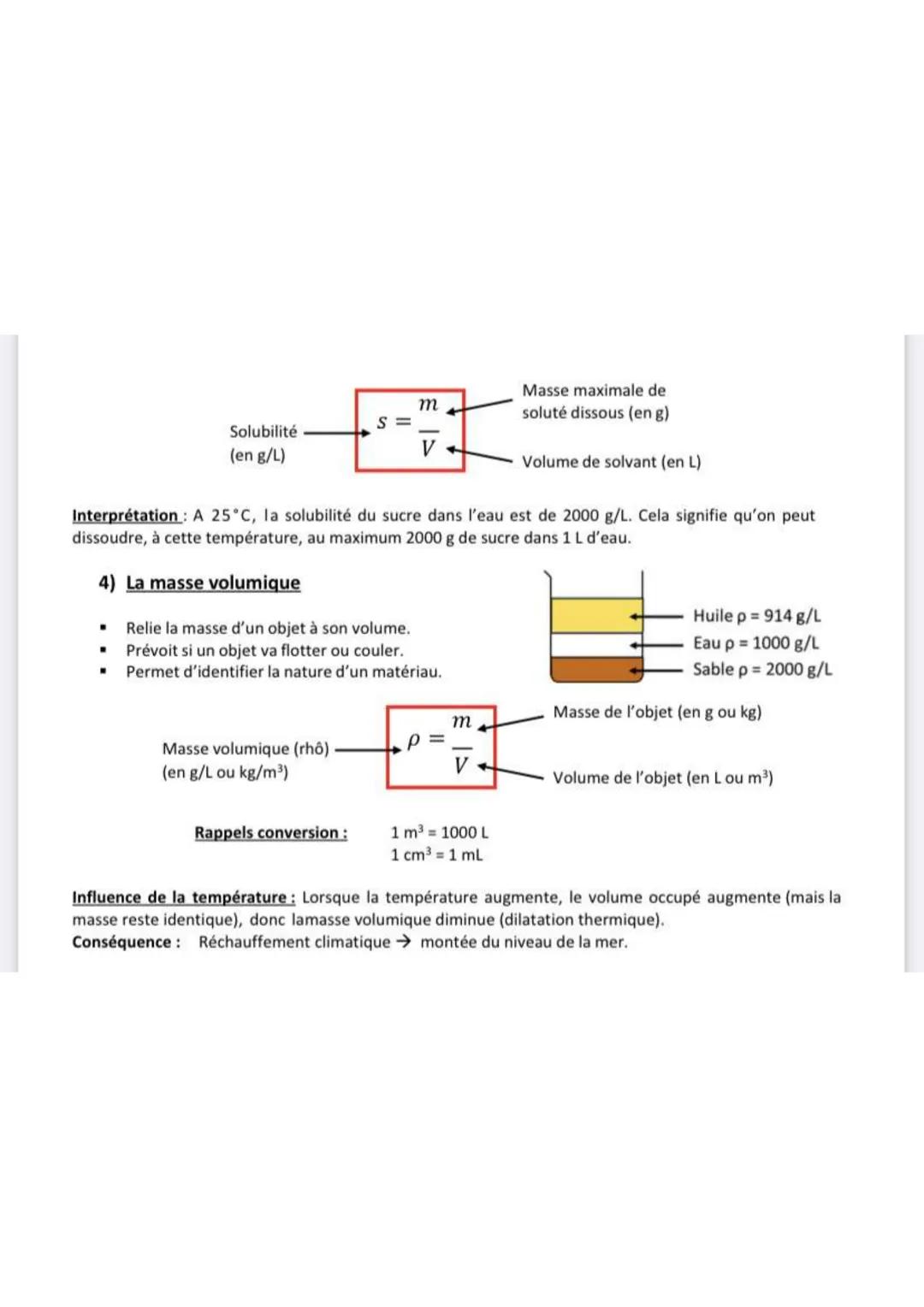 THÈME 1 :
Organisation et transformations de la matière
1) Les états de la matière
Solide
Comportement
des particules
Organisation
Propriété