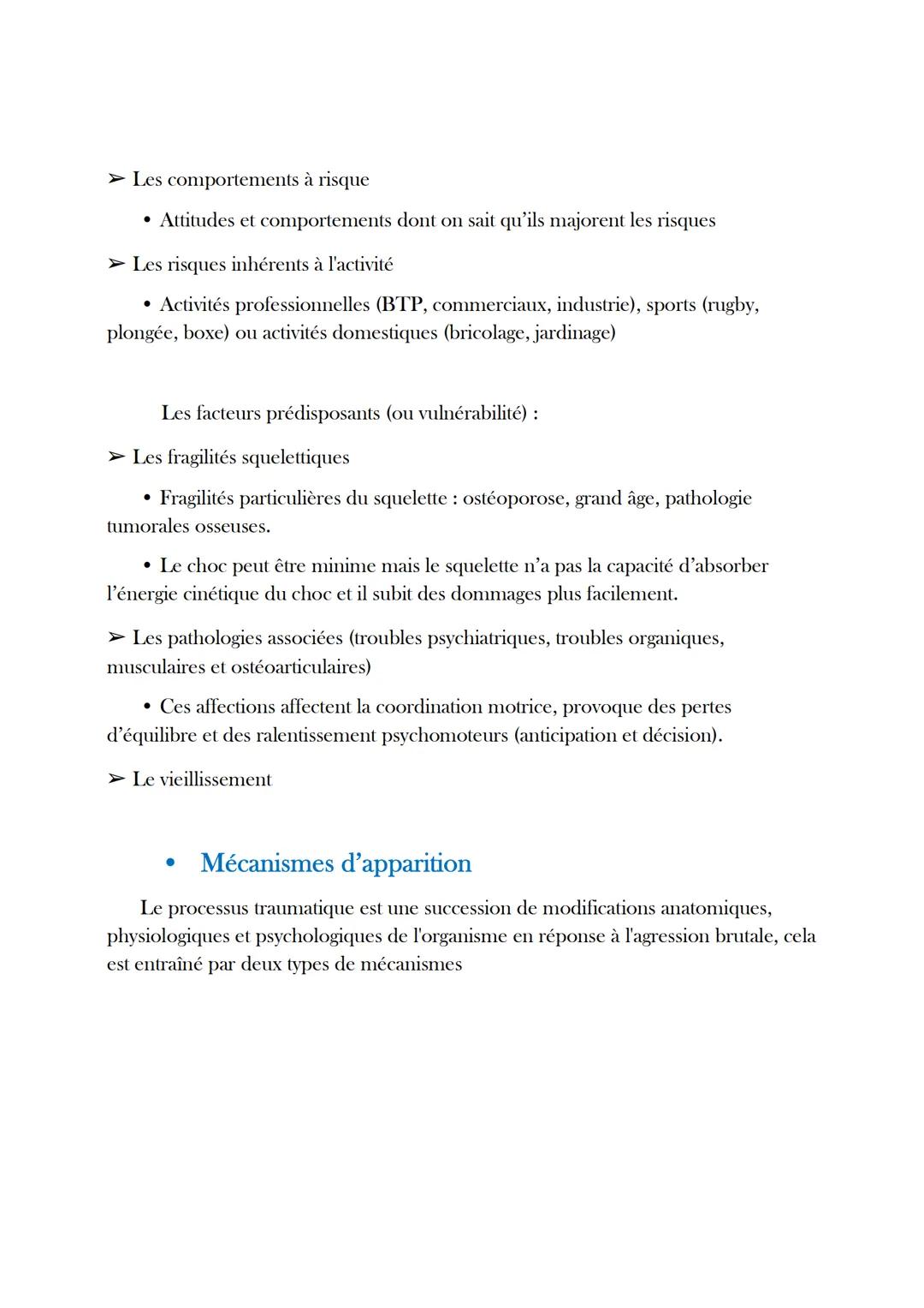 Analyse d'un traumatisme
1.Généralités sur la notion de processus et de traumatisme
Le mot «< processus » vient du latin « PRO » = pour et «