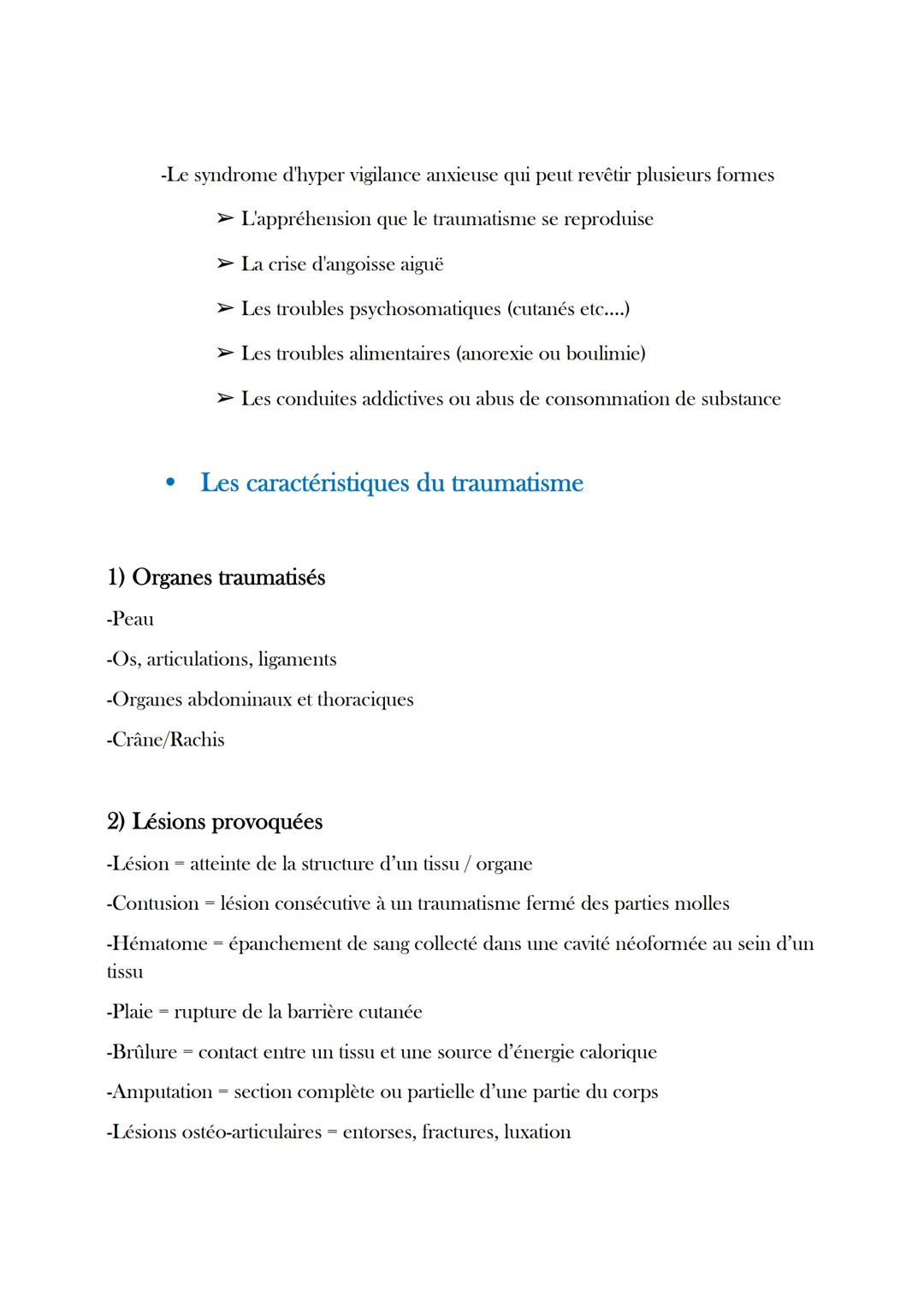 Analyse d'un traumatisme
1.Généralités sur la notion de processus et de traumatisme
Le mot «< processus » vient du latin « PRO » = pour et «