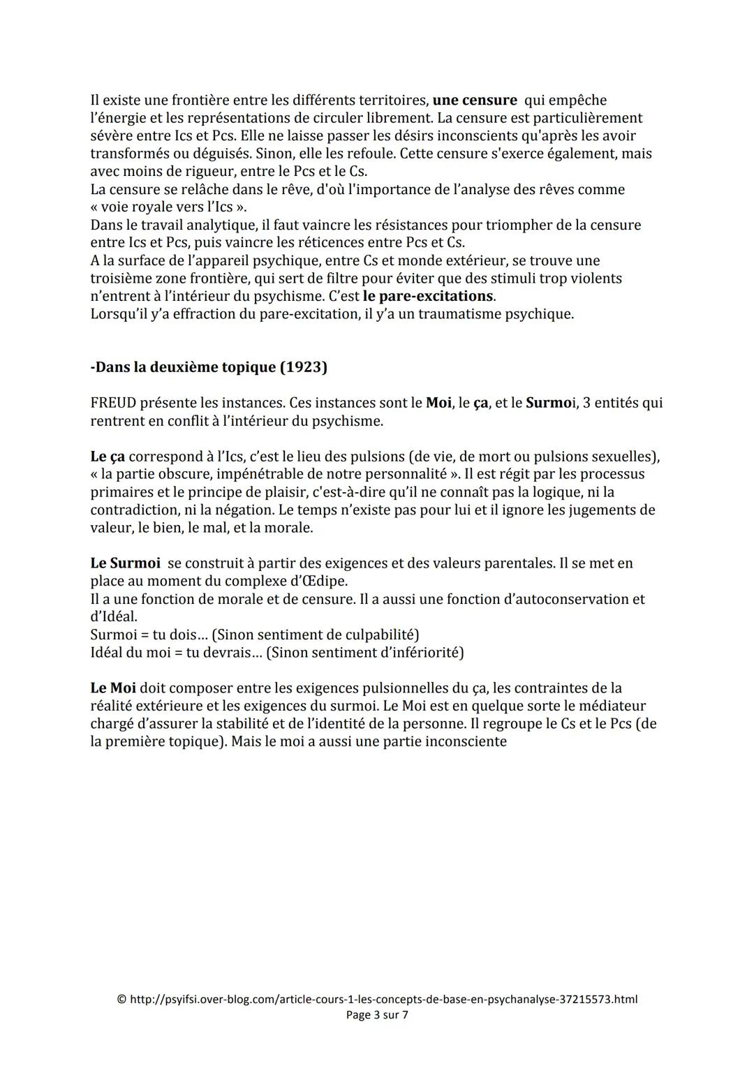 LES CONCEPTS DE BASE EN PSYCHANALYSE
Cours 1
Publié le 9 octobre 2009 par S.DB
I)
Introduction
Sigmund Freud est le fondateur de la psychana