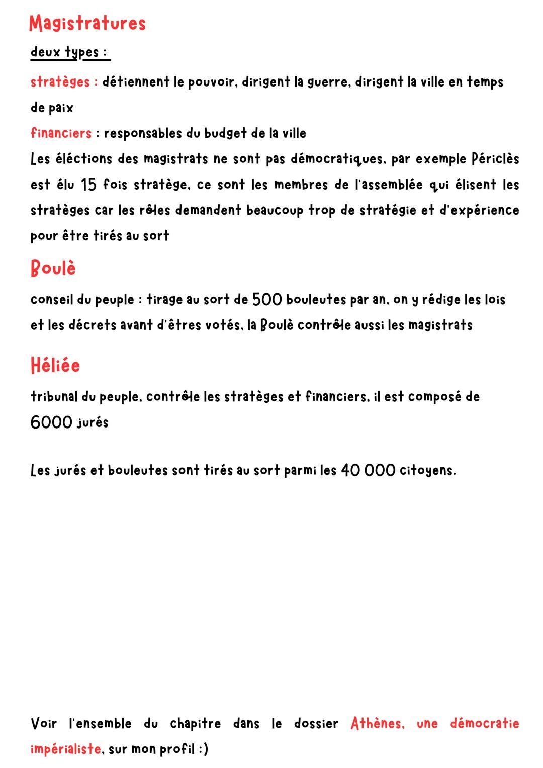 # Histoire
L'exercice du pouvoir par les
citoyens athéniens
Tous les citoyens ont la possibilité d'exercer le pouvoir
politique.
La démoc