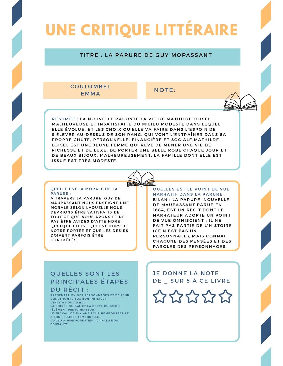 La parure de Guy de Maupassant