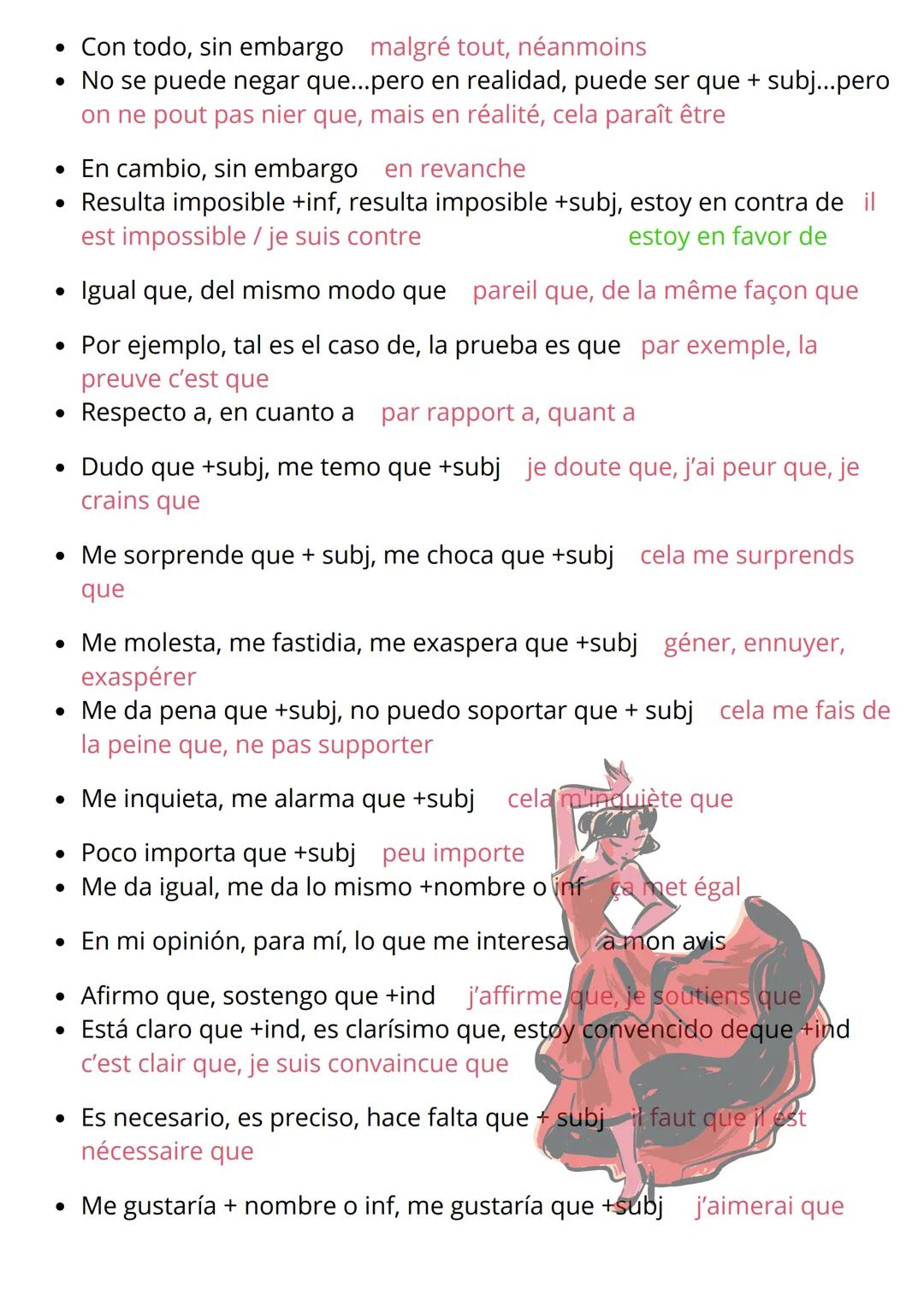 # ESPAÑOL
VOCABULARIO
* En primer lugar, primero en premier lieu, d'abord
* Para empezar, antes que nada pour commencer, avant tout
*