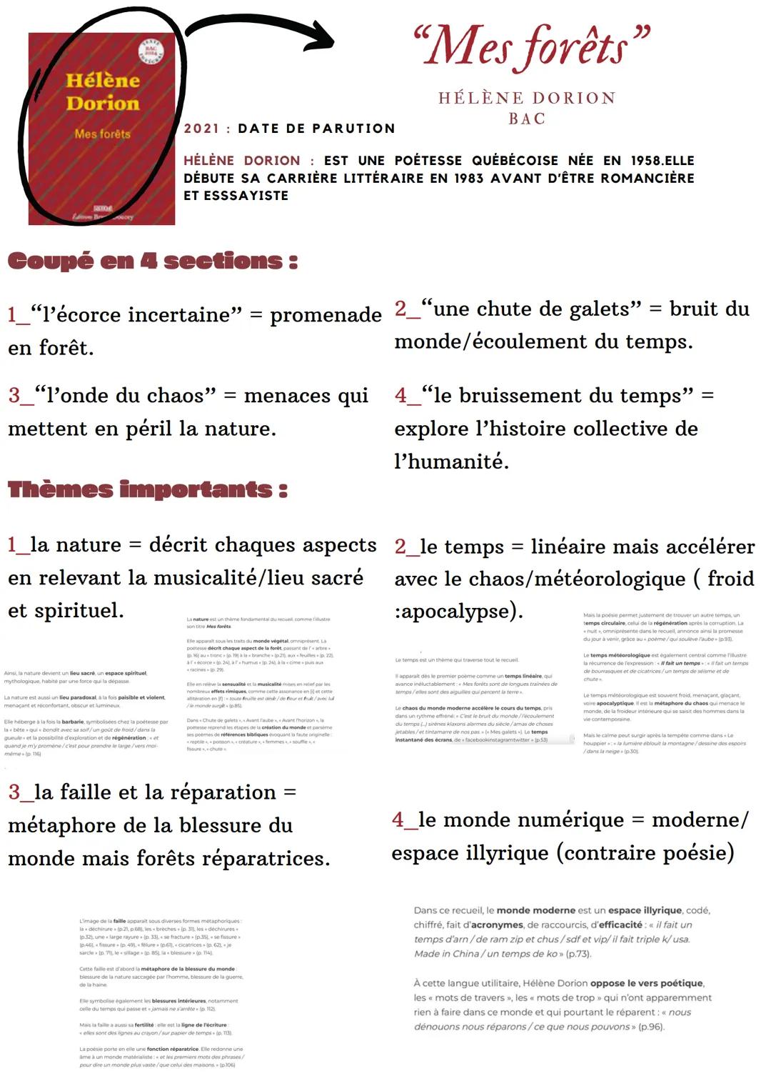 # Hélène
Dorion
2021 DATE DE PARUTION
Mes forêts
"Mes forêts"
## HÉLÈNE DORION
BAC
HÉLÈNE DORION : EST UNE POÉTESSE QUÉBÉCOISE NÉE EN 1958
