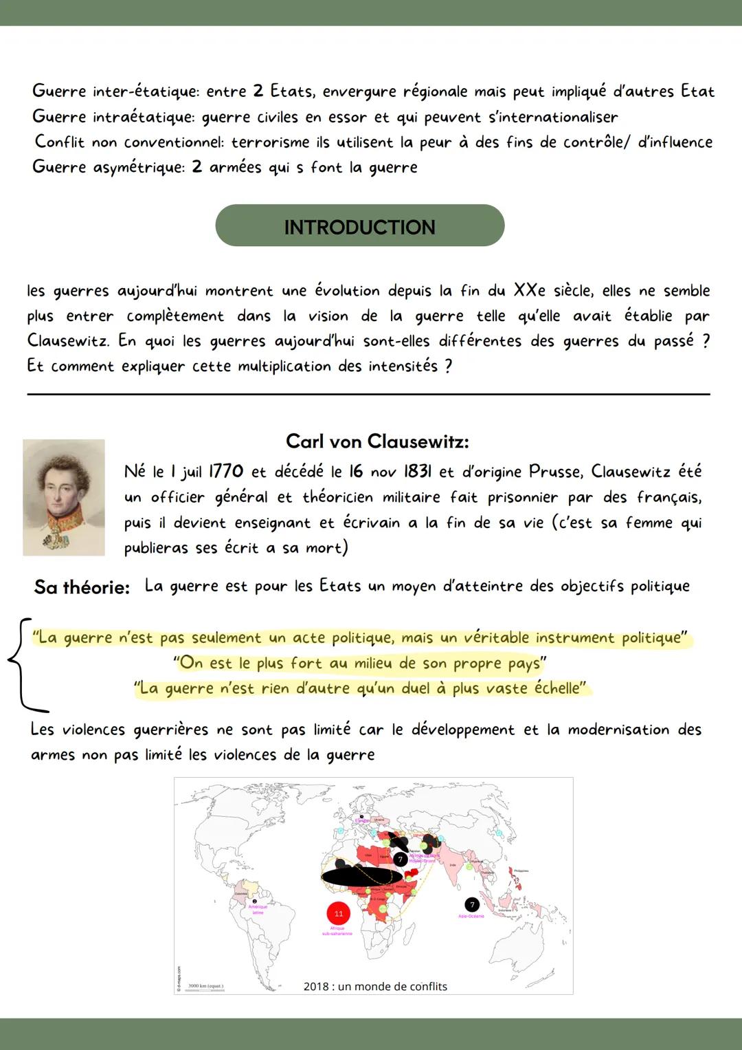 FAIRE LA GUERRE FAIRE LA PAIX
FORME DE CONFLITS ET MODE DE RESOLUTION
Formes:
Guerre civiles
Inter-étatique
Intraétatique
Conflits:
Une mauv