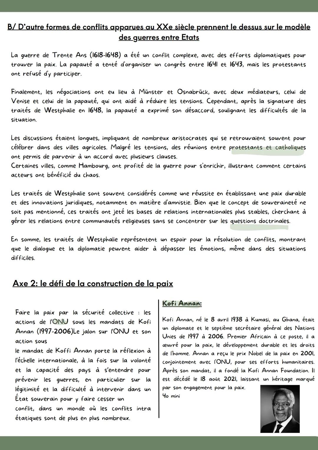 FAIRE LA GUERRE FAIRE LA PAIX
FORME DE CONFLITS ET MODE DE RESOLUTION
Formes:
Guerre civiles
Inter-étatique
Intraétatique
Conflits:
Une mauv