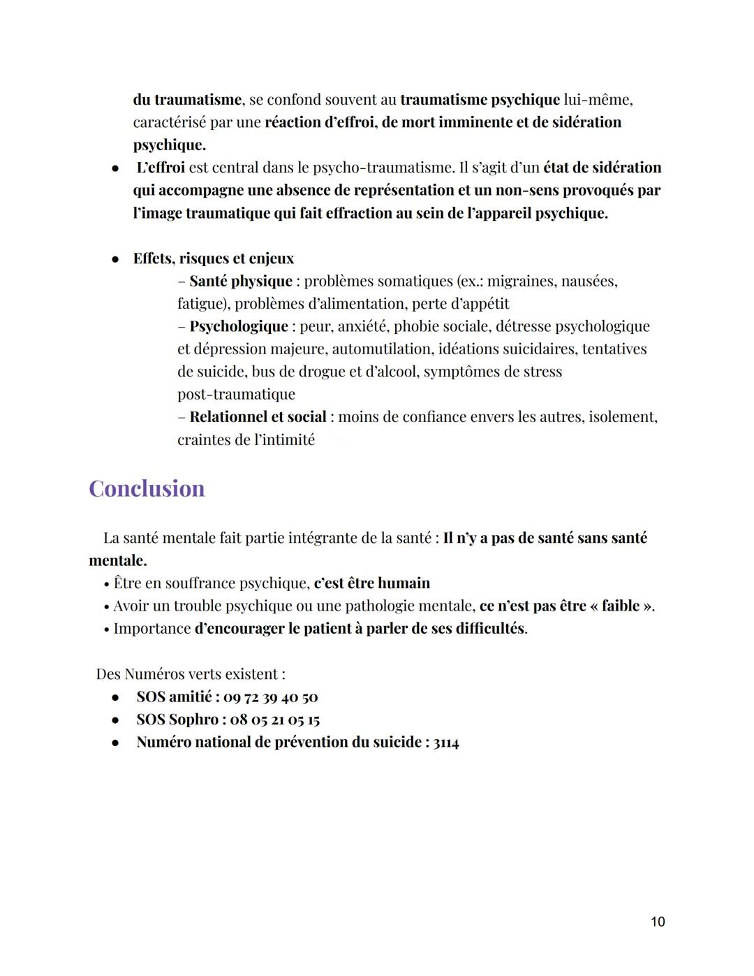 # La souffrance psychique
Introduction:
En France, environ 3 millions de personnes souffrent de troubles psychiques
sévères.
Ces patholog