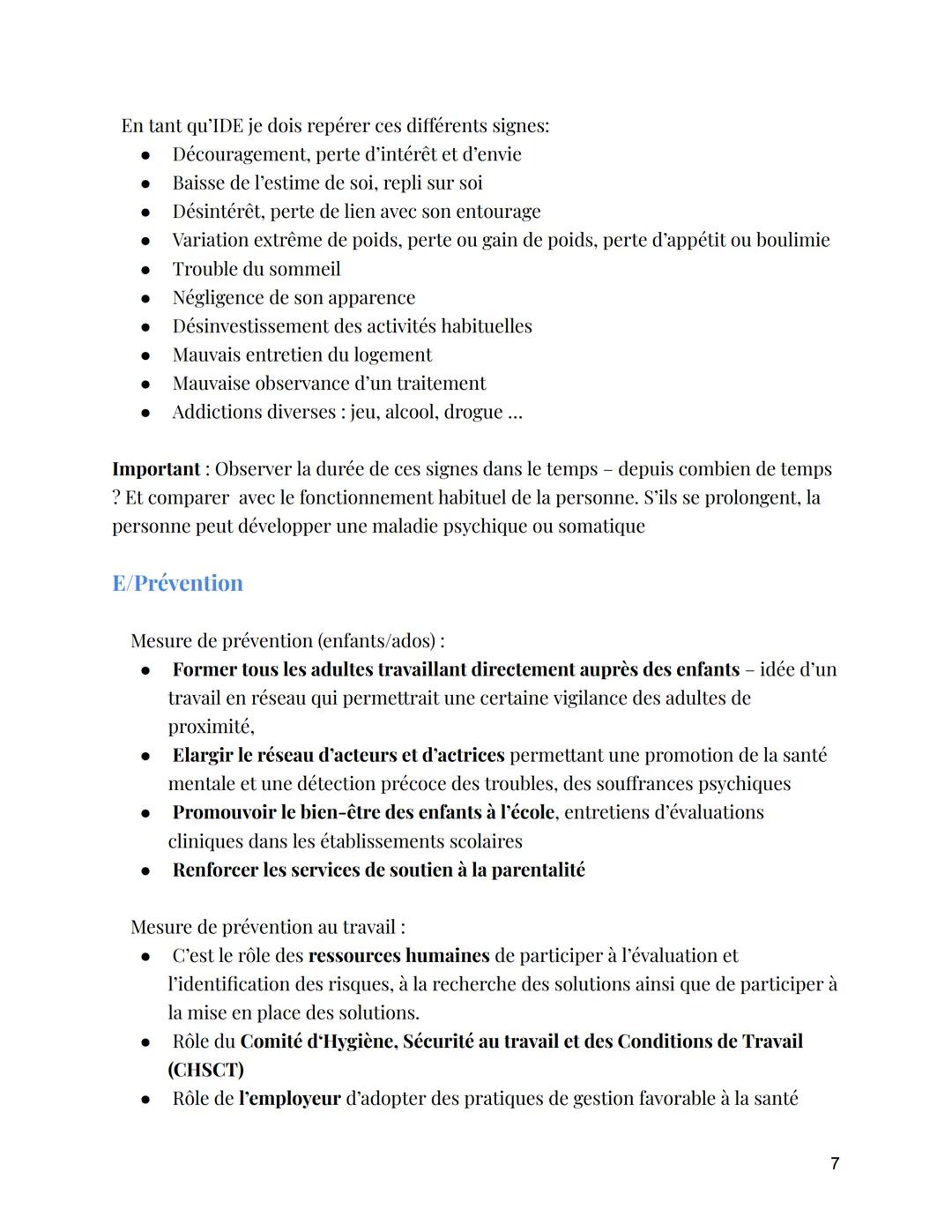 # La souffrance psychique
Introduction:
En France, environ 3 millions de personnes souffrent de troubles psychiques
sévères.
Ces patholog