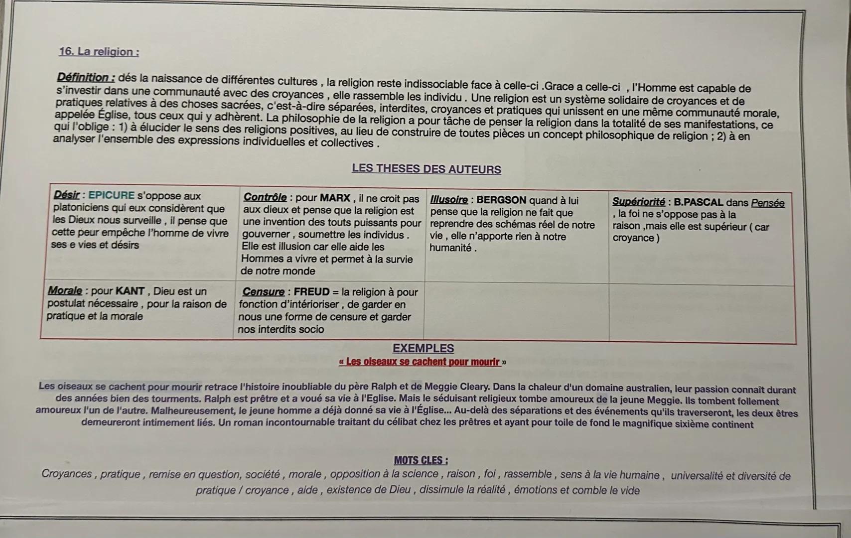17. Le temps:
Définition : il est à la fois subjectif selon son propre vécu et vision de la vie et objectif car il nous permet de se repérer