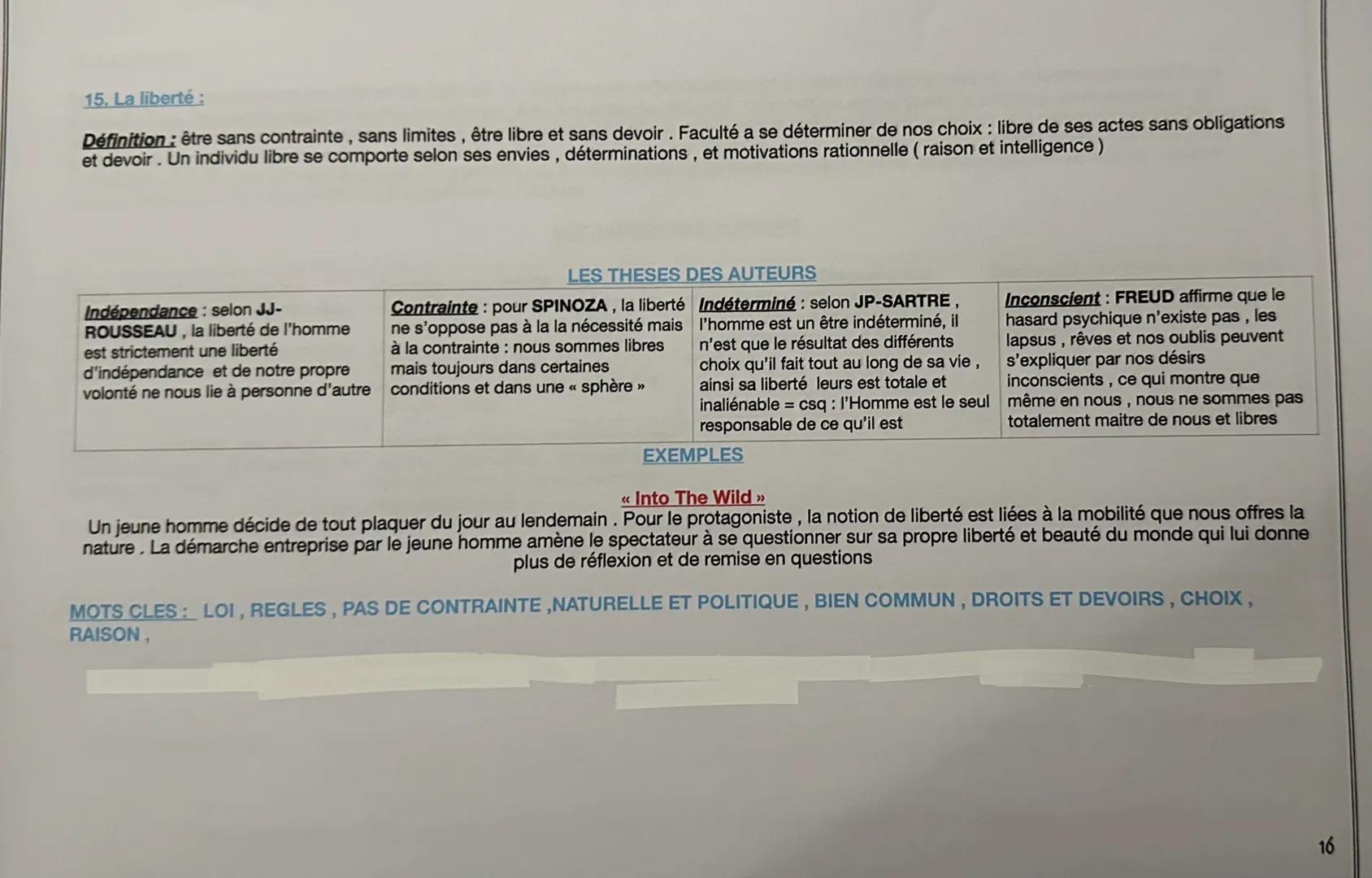 17. Le temps:
Définition : il est à la fois subjectif selon son propre vécu et vision de la vie et objectif car il nous permet de se repérer