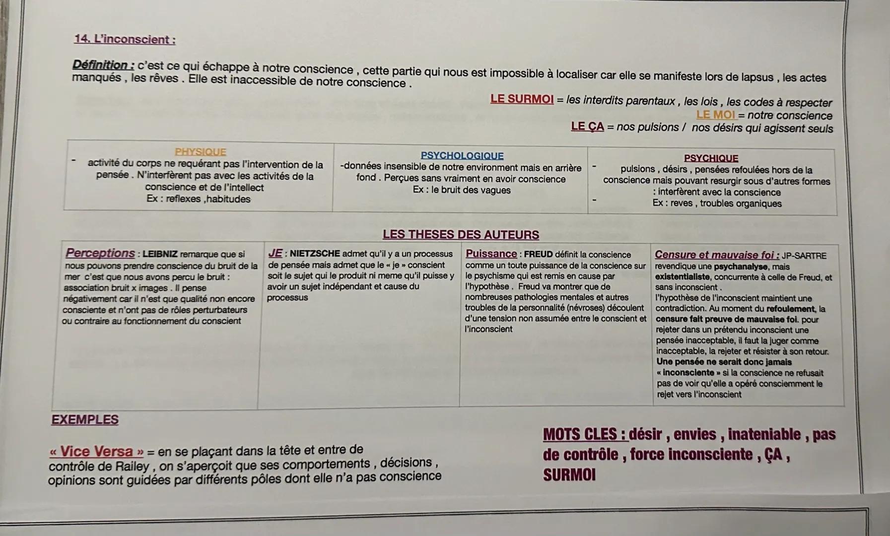 17. Le temps:
Définition : il est à la fois subjectif selon son propre vécu et vision de la vie et objectif car il nous permet de se repérer
