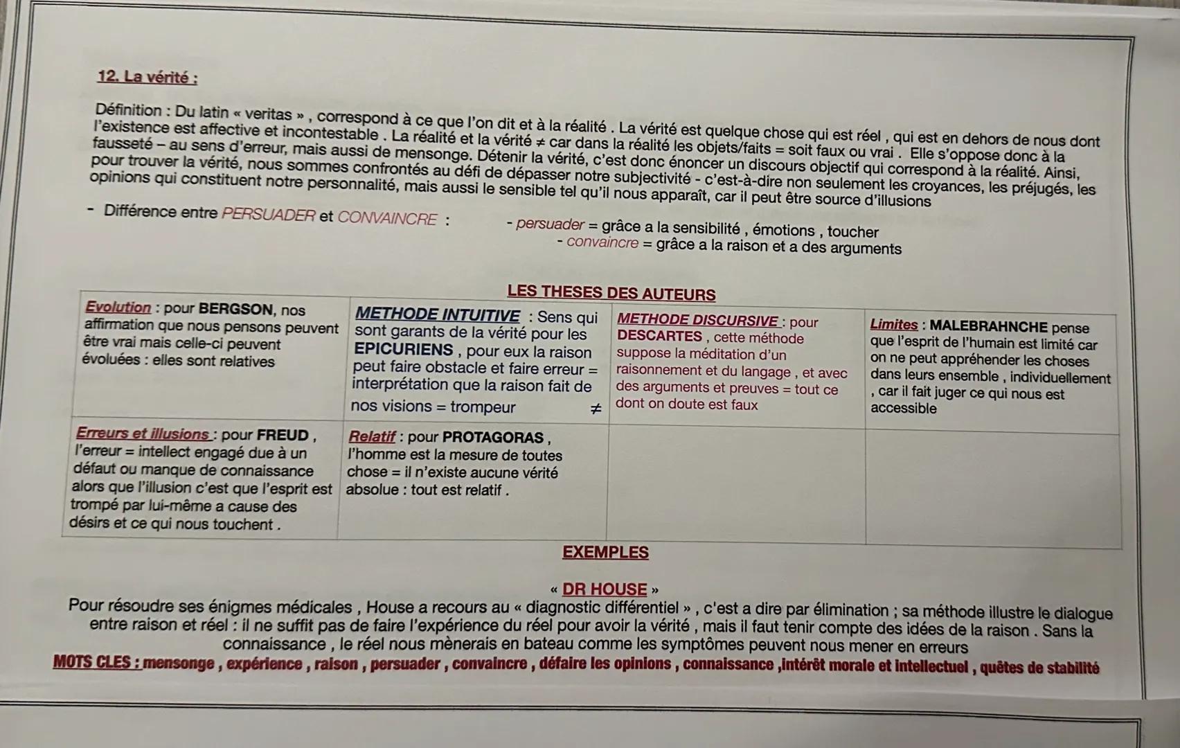 17. Le temps:
Définition : il est à la fois subjectif selon son propre vécu et vision de la vie et objectif car il nous permet de se repérer