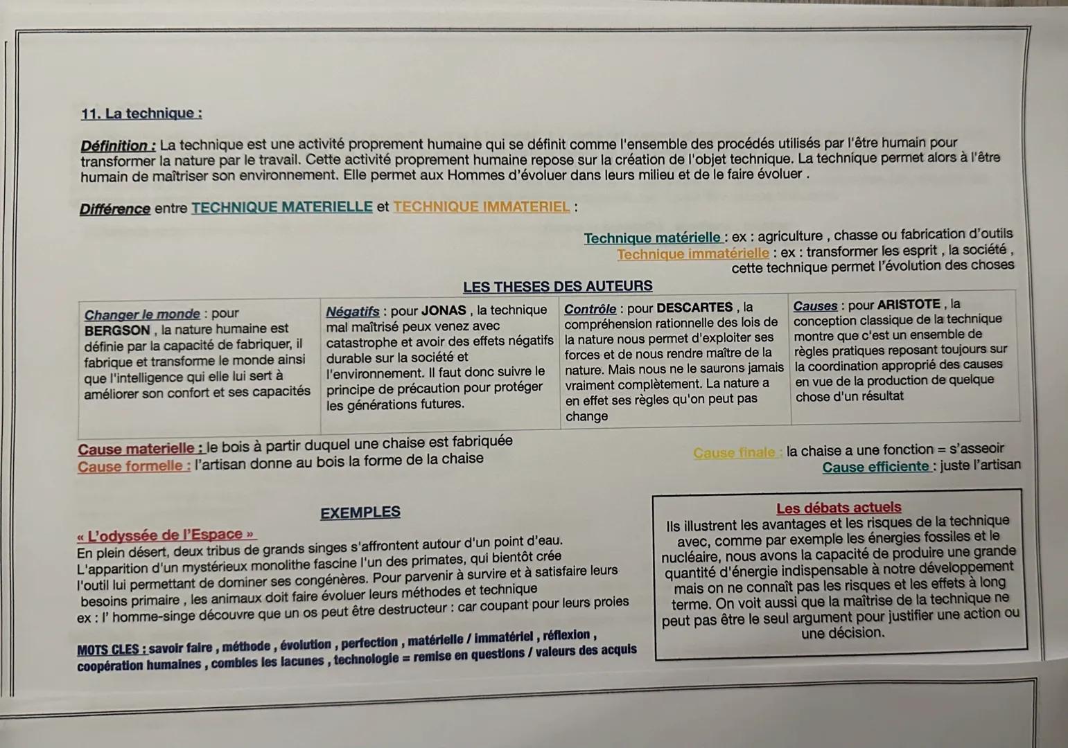 17. Le temps:
Définition : il est à la fois subjectif selon son propre vécu et vision de la vie et objectif car il nous permet de se repérer