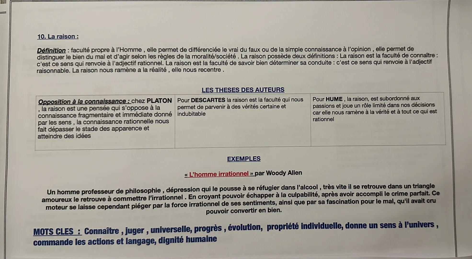 17. Le temps:
Définition : il est à la fois subjectif selon son propre vécu et vision de la vie et objectif car il nous permet de se repérer