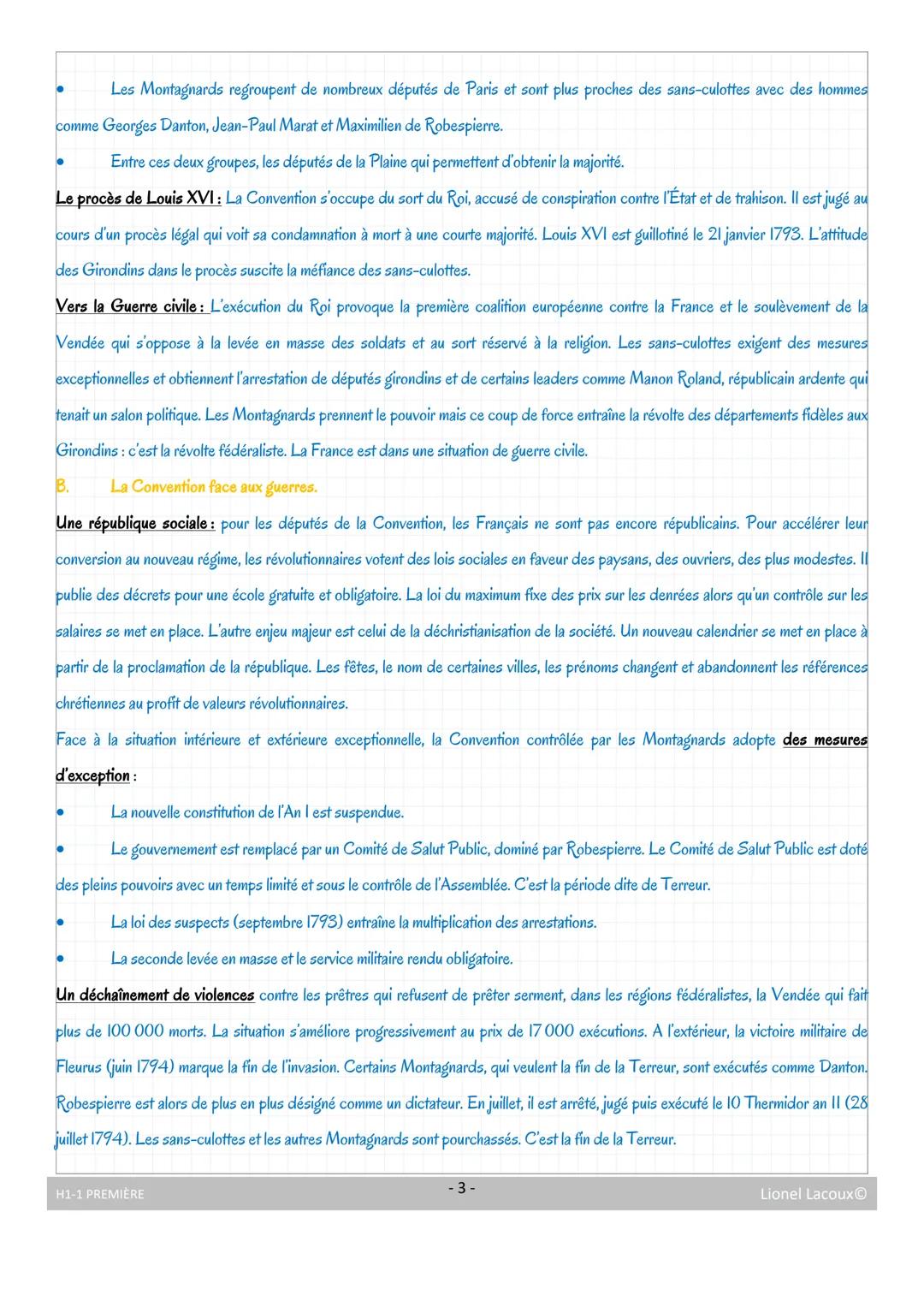 LA REVOLUTION FRANCAISE ET L'EMPIRE, UNE CONCEPTION NOUVELLE DE LA NATION
Introduction: La fin du XVIIIe siècle est marquée en France par de