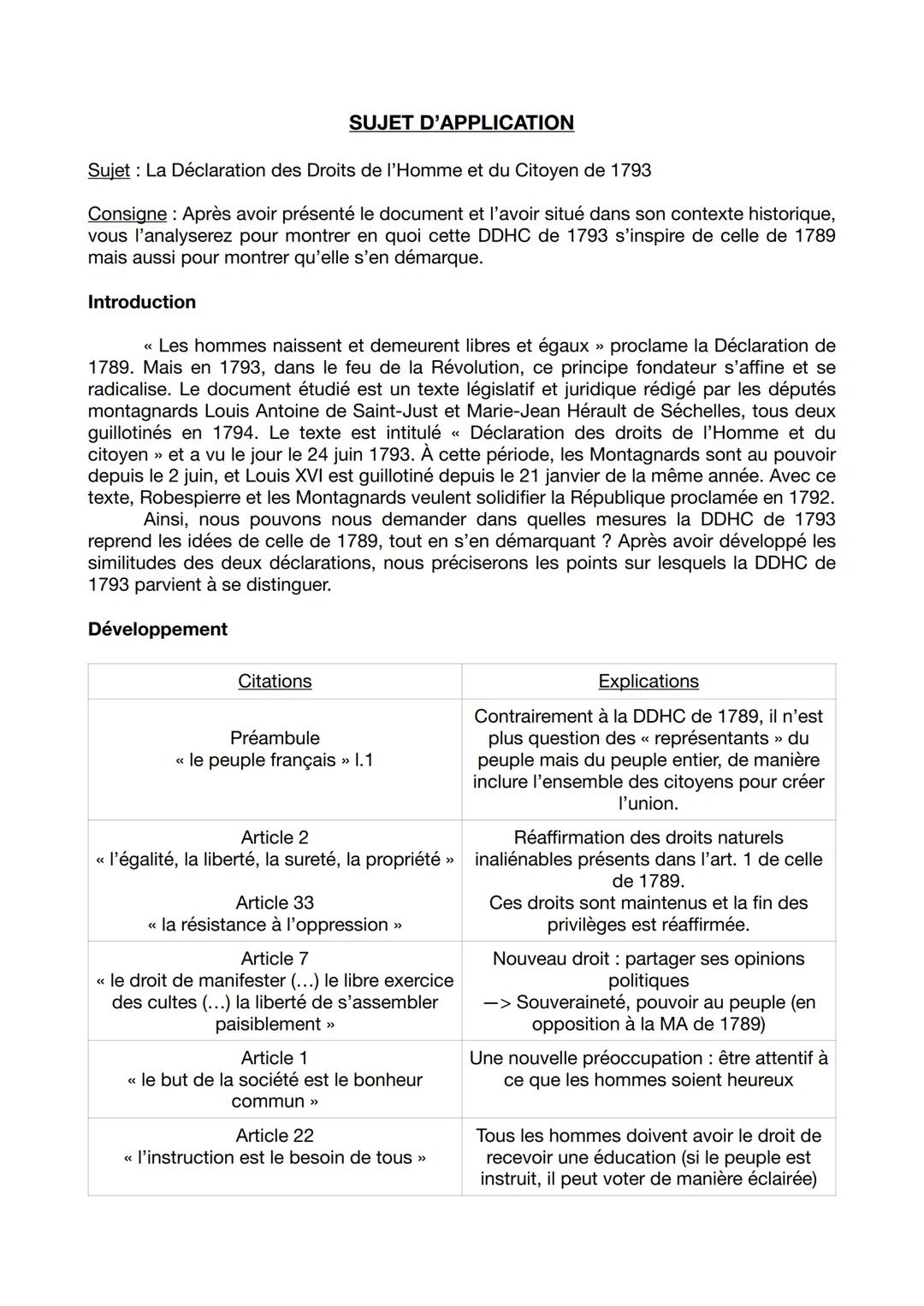 MÉTHODOLOGIE - HISTOIRE/GÉOGRAPHIE
Analyse critique de documents
Introduction
Un sujet est composé de :
- 1 ou 2 document(s)
- le sujet avec