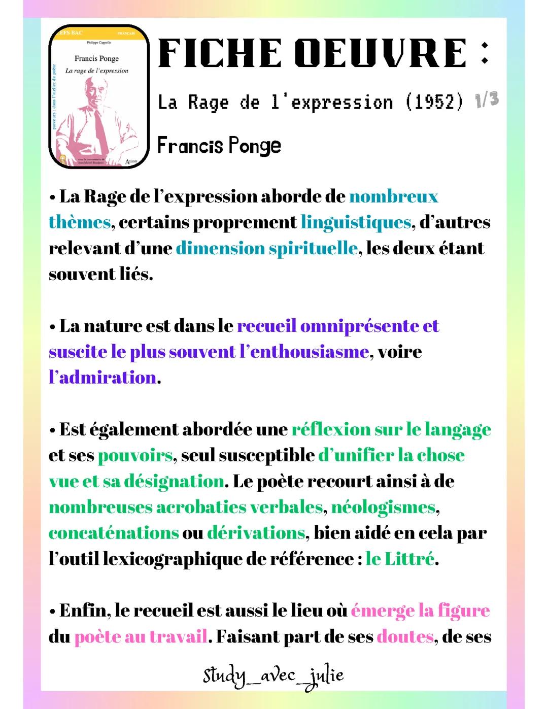 La Rage de l'expression
