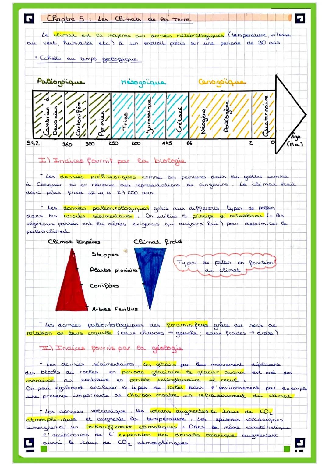سه
# Chapitre 5: Les Climats de la Terre
Le climat est la mayenne aus donnees météorologiques (temperature, vi terse
au vent, Rumidiles etc