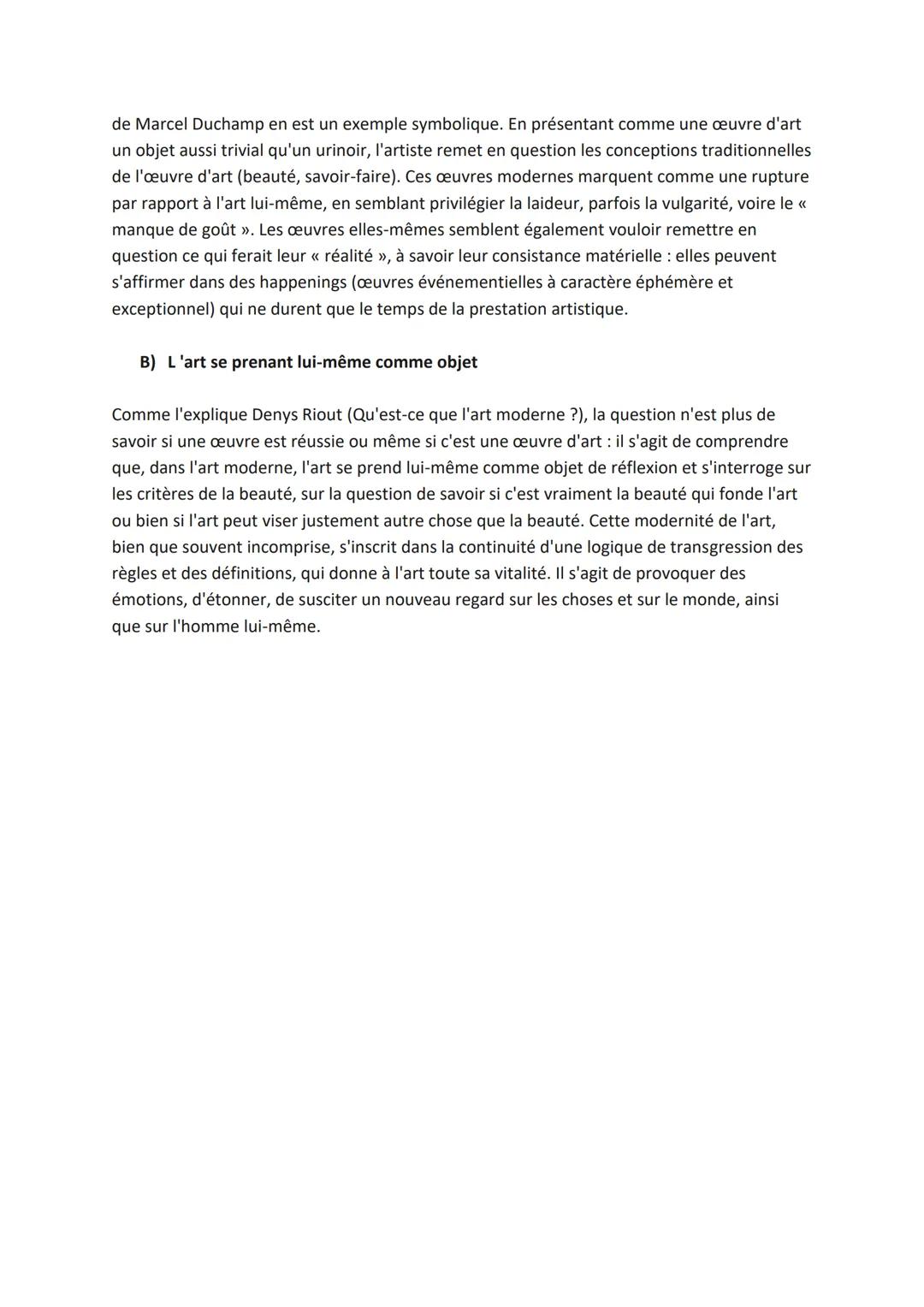 # L'ART
L'art: Le mot << art >> vient étymologiquement de technè, la technique en grec. << Art >>>
voulait dire technique, il n'y avait pas