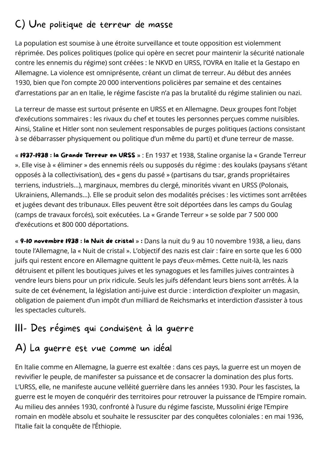 H2: Les régimes totalitaires dans les
années 1930
Le XXe siècle est, selon l'historien britannique Eric Hobsbawn le «< Siècle des extrêmes »