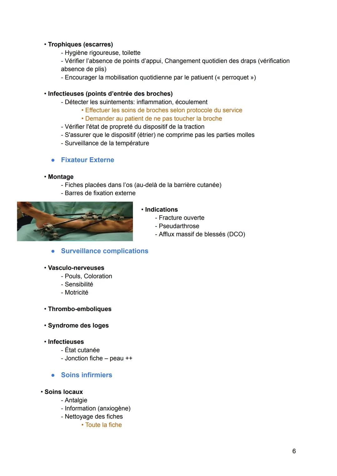 # Processus traumatiques de l'appareil locomoteur :
Traitement - Immobilisation
* Prise en charge initiale
* Contrôler la douleur