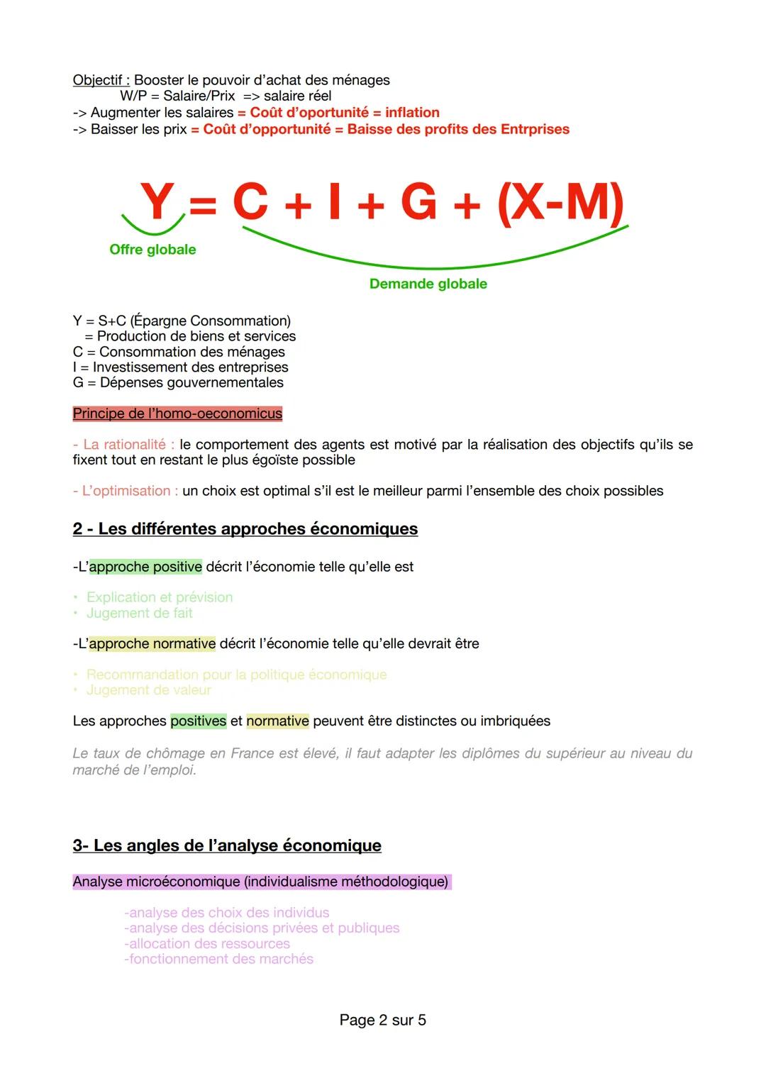 Économie
CHAPITRE 1: Qu'est-ce que la science économique ? Concept
de base et outils
1-Qu'est-ce que la science économie ?
Est-ce que l'écon
