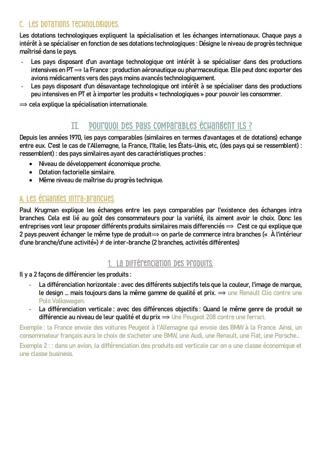 # Chapitre 2: quels sont les fondements du commerce
international et de l'internationalisation de la production?
INTRODUCTION, Qu'est-ce qu
