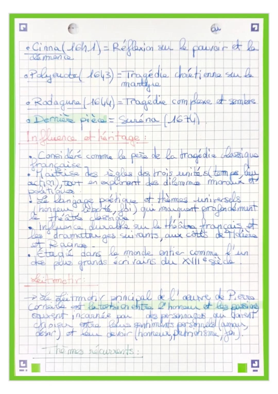 # Pierre Corneille
Biograssia:
• Né la 6 juin 1606 à Raven dans une fami
bourgeoise
• Etades de droit et carrière d'avocat avant de se
to