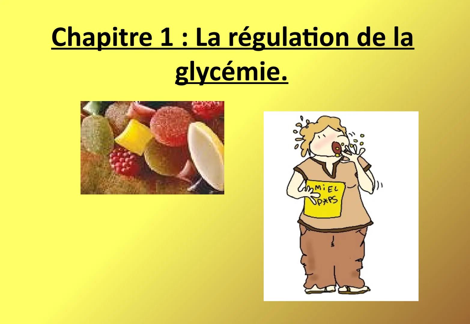 # Chapitre 1 : La régulation de la glycémie. # Introduction: l'Homéostasie
* L'organisme est le siège permanent de
réactions chimiques qu