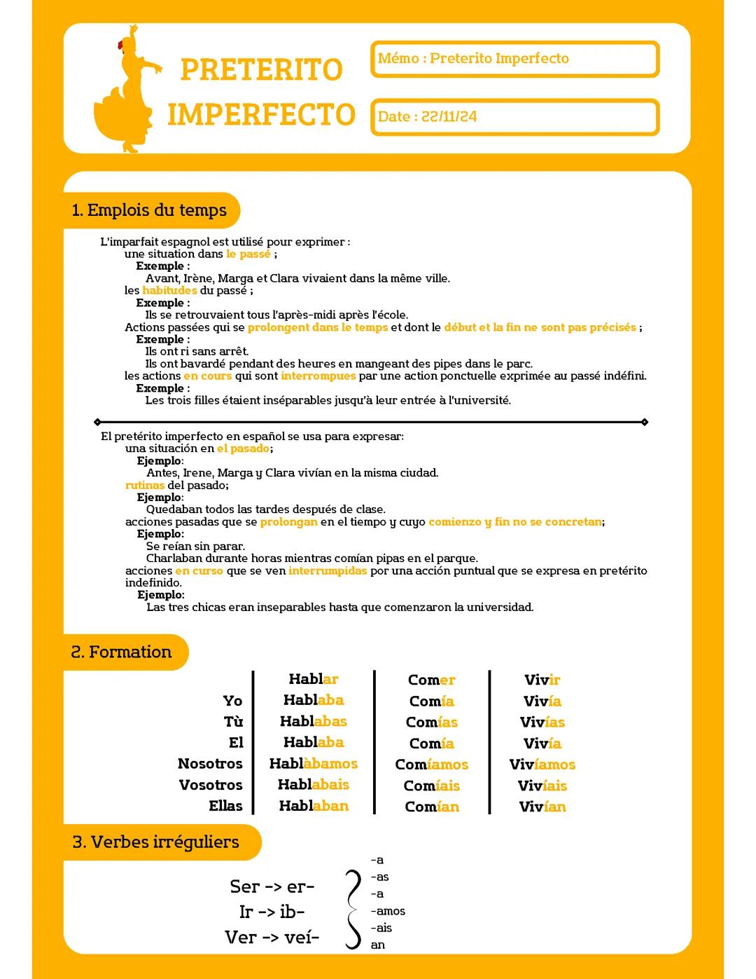 Preterito Imperfecto