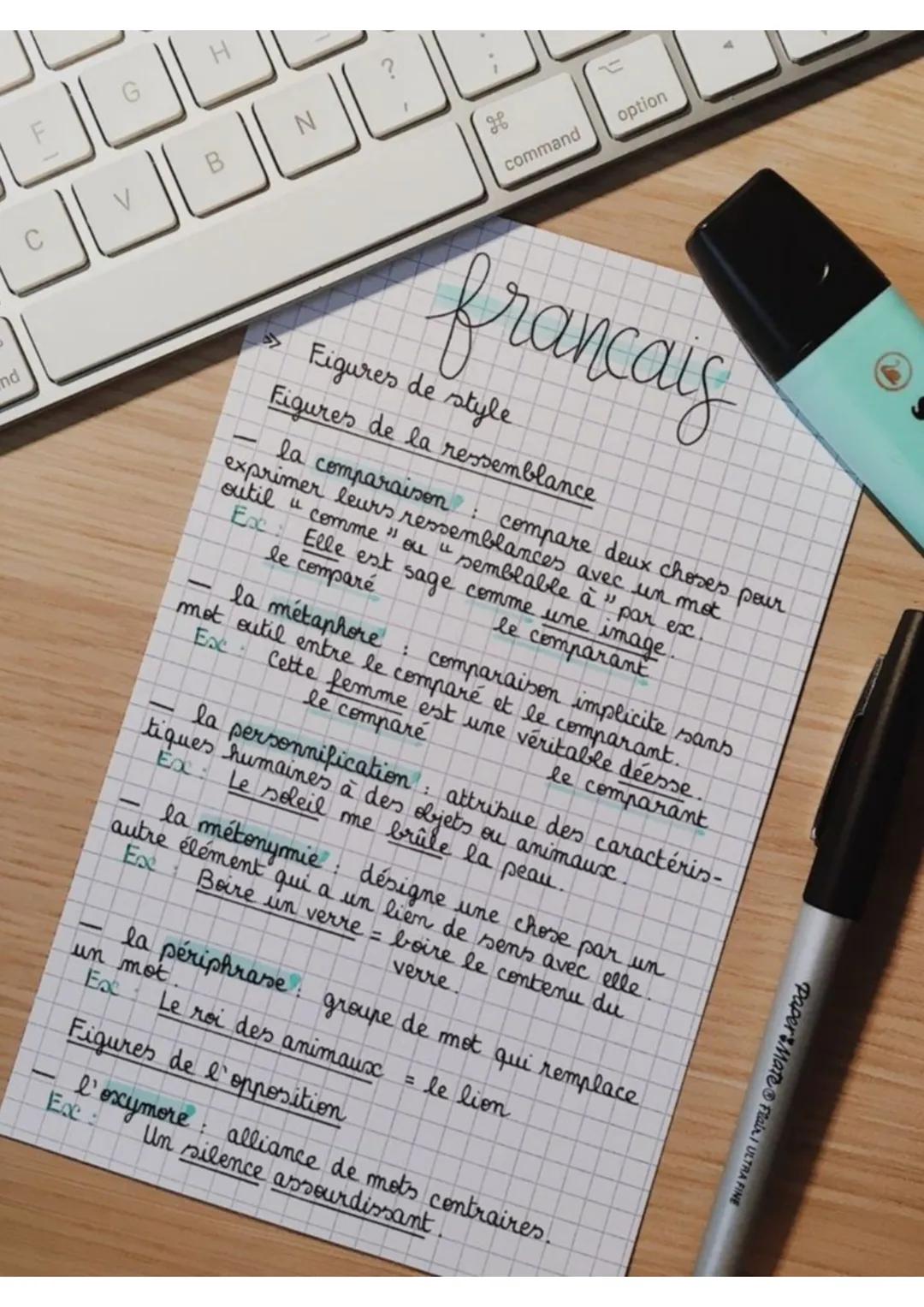 nd
ماك
H
B
Z
7
L
جو
command
option
francaig
Figures de style
Figures de la ressemblance
exprimer leurs ressemblances avec un mot
la comparai