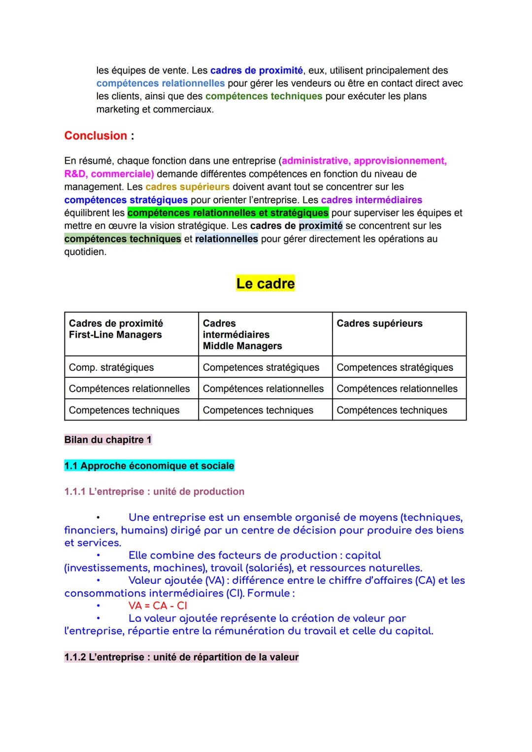 Cours introduction au management L1 économie et gestion – page 10
