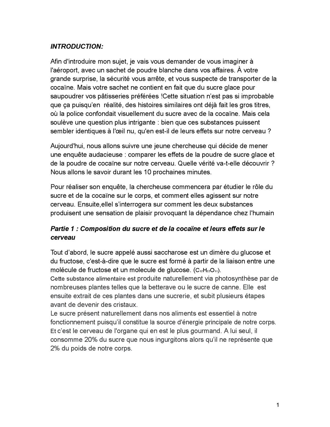 Les effets du sucres sur le cerveau 🧠 (Grand Oral SVT)