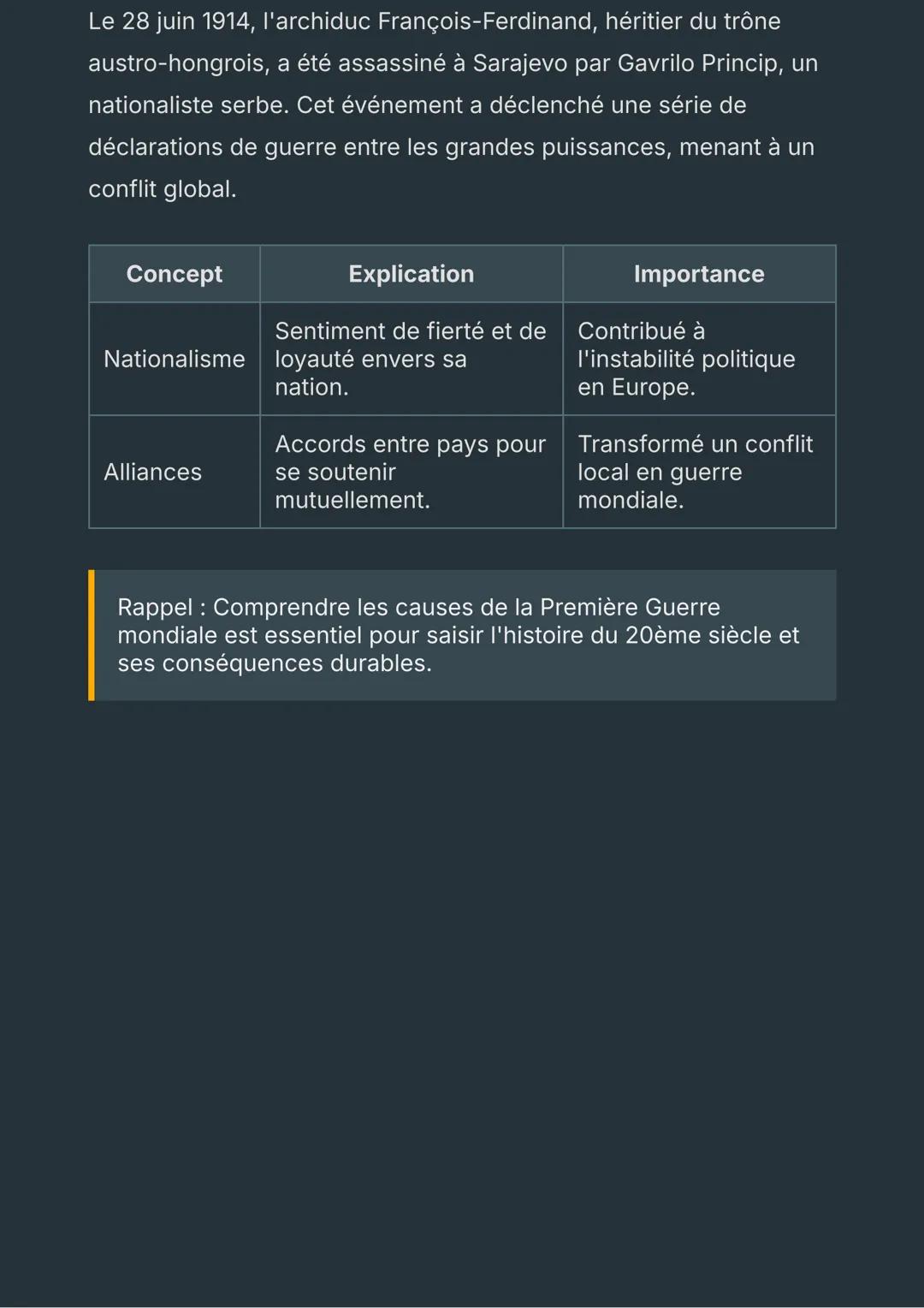 La Première Guerre
Mondiale: Causes et
Déclenchement
Introduction
La Première Guerre mondiale, souvent appelée la Grande Guerre, a
été un co