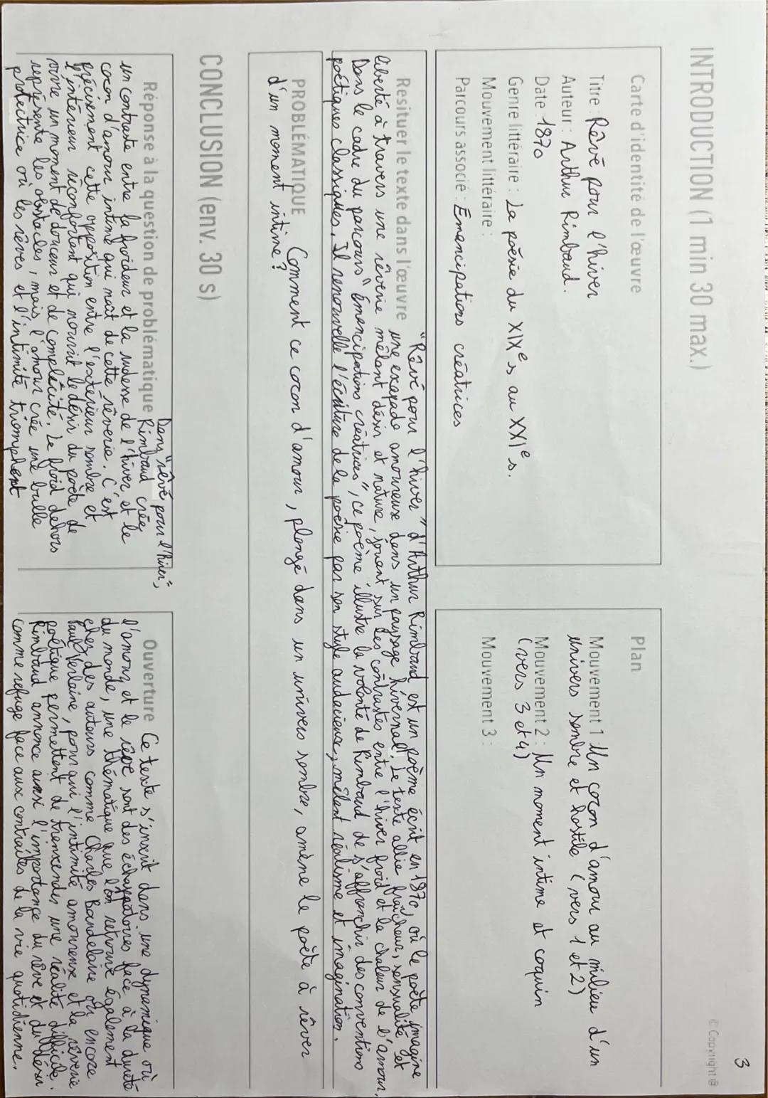 3
©Copyright@
INTRODUCTION (1 min 30 max.)
Carte d'identité de l'œuvre
Titre Rêve pour l'hiver
Auteur: Arthur Rimbaud.
Date 1870
Genre litté