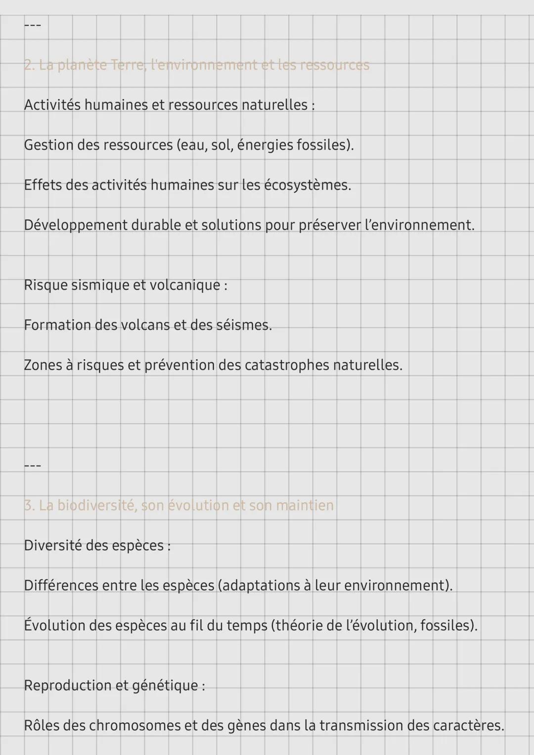 SVT
1. Le fonctionnement du corps humain et la santé
Système nerveux et comportement :
Organisation et fonctionnement du système nerveux.
Rô