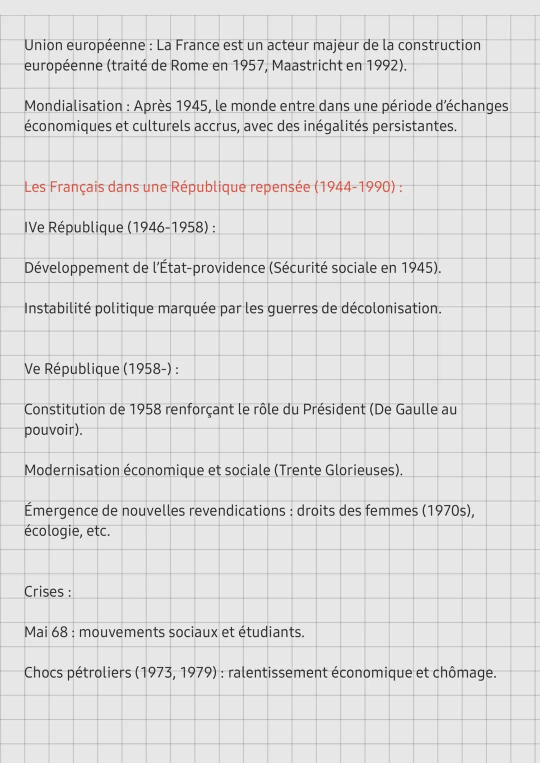 Histoire
La Première Guerre mondiale (1914-1918) et son impact sur la France:
Conflit mondial : La guerre oppose les Alliés (France, Royaume